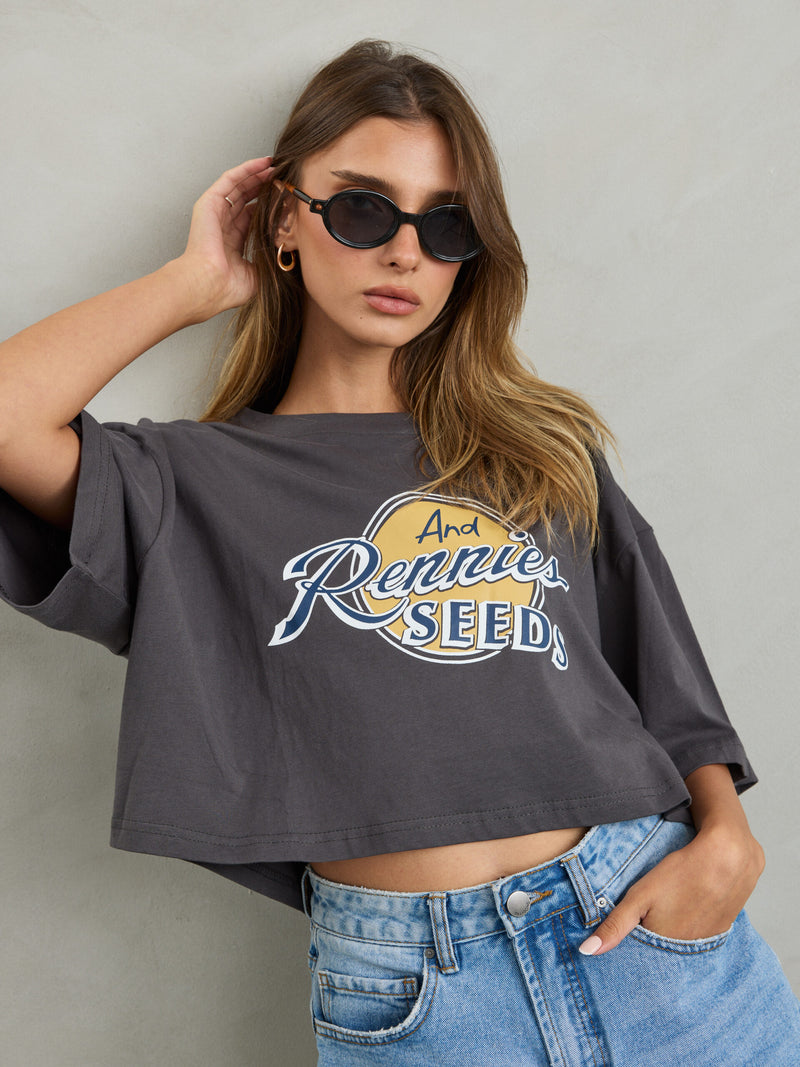 קרופ הדפס  | אפור