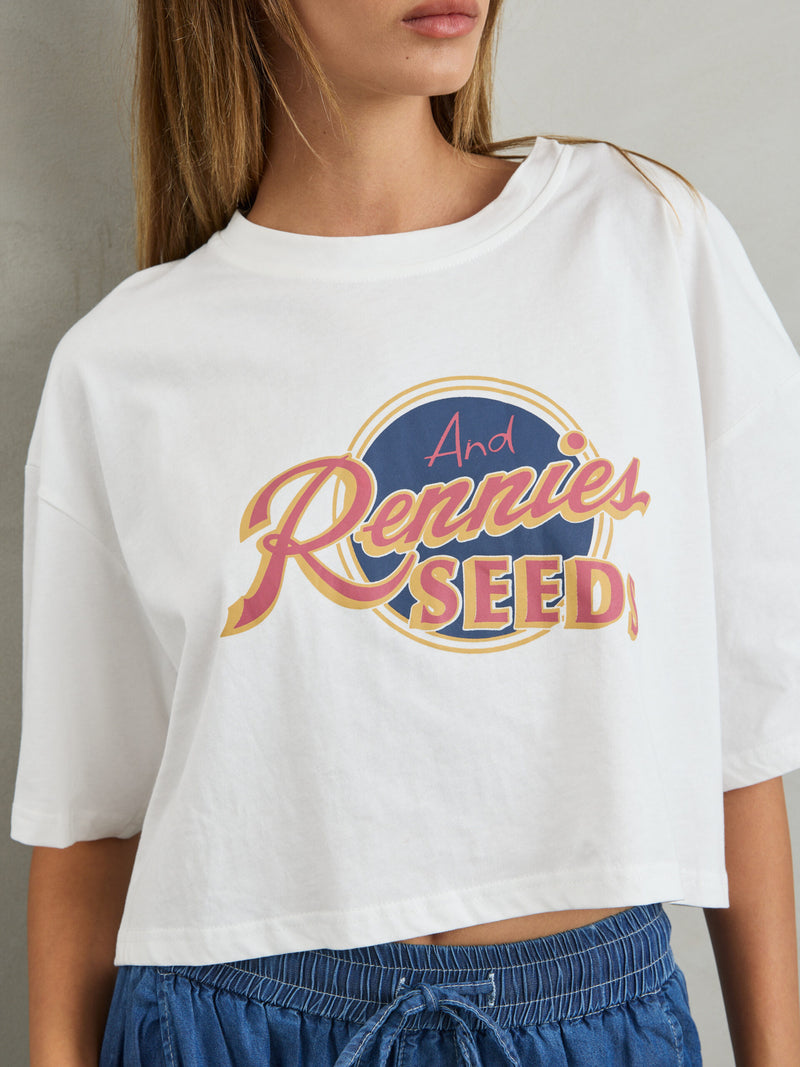 קרופ הדפס  | לבן