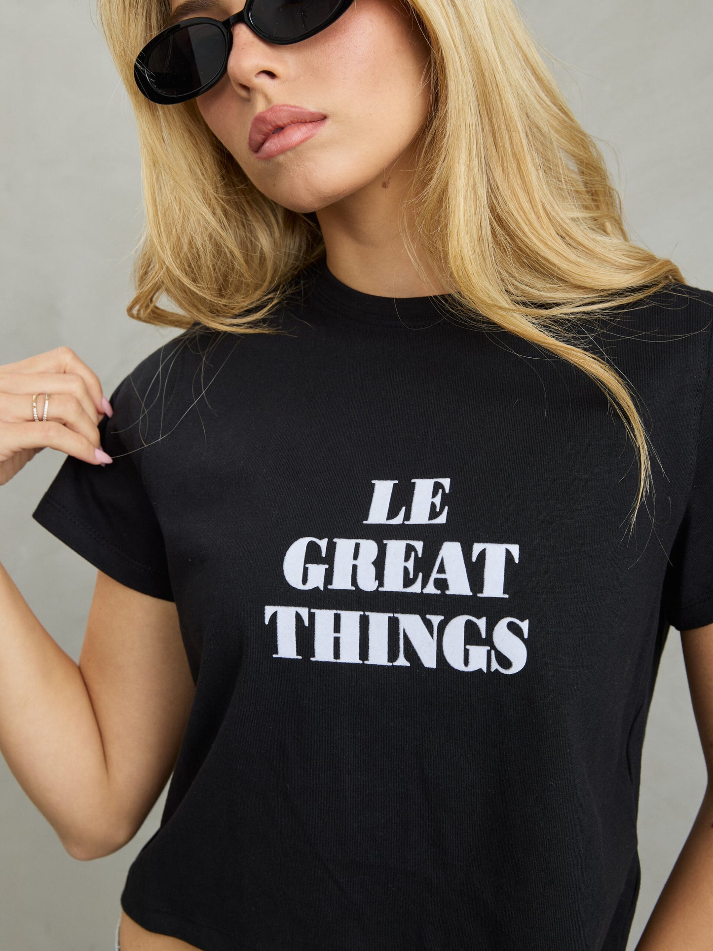 טישירט הדפס  פריס | שחור