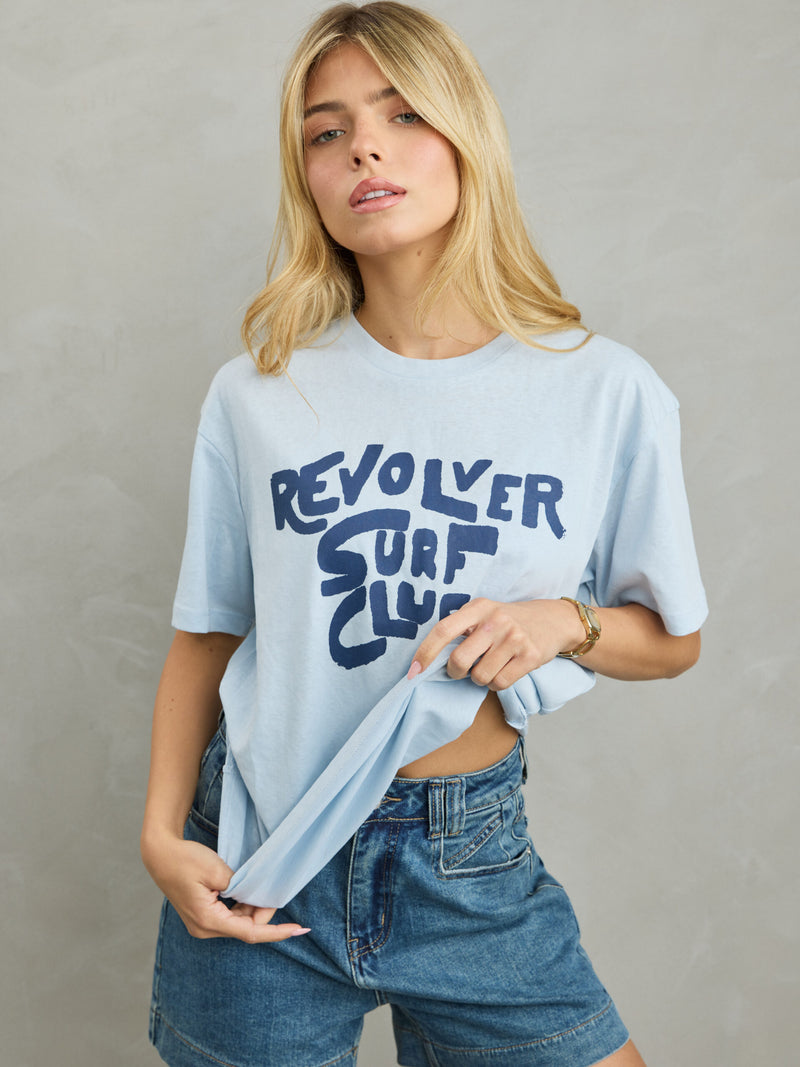 טישירט הדפס  קלאב | כחול