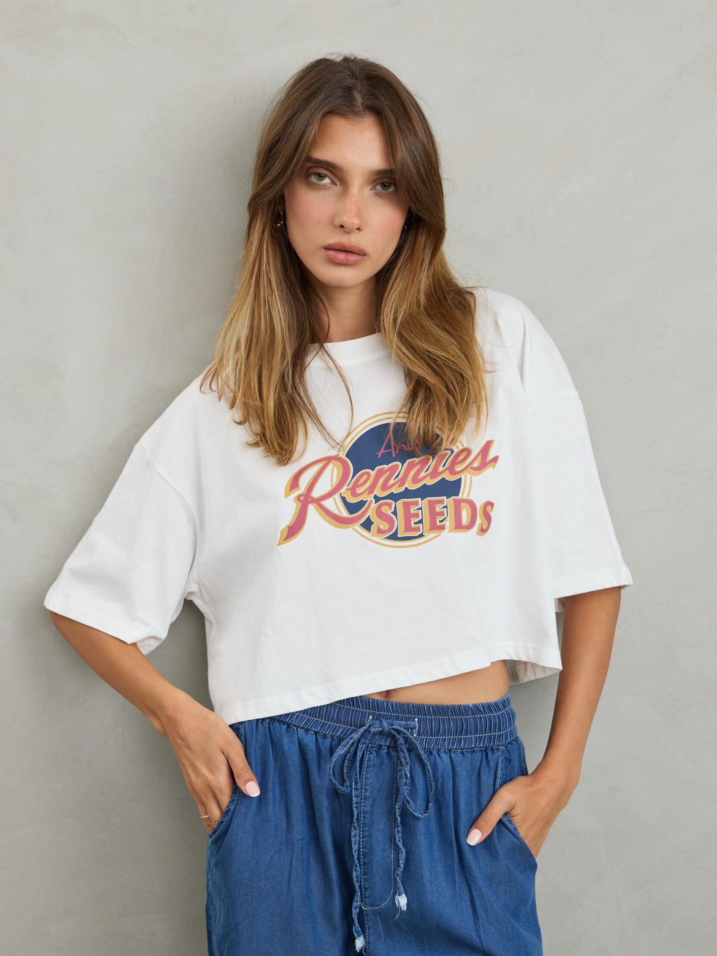 קרופ הדפס  | לבן