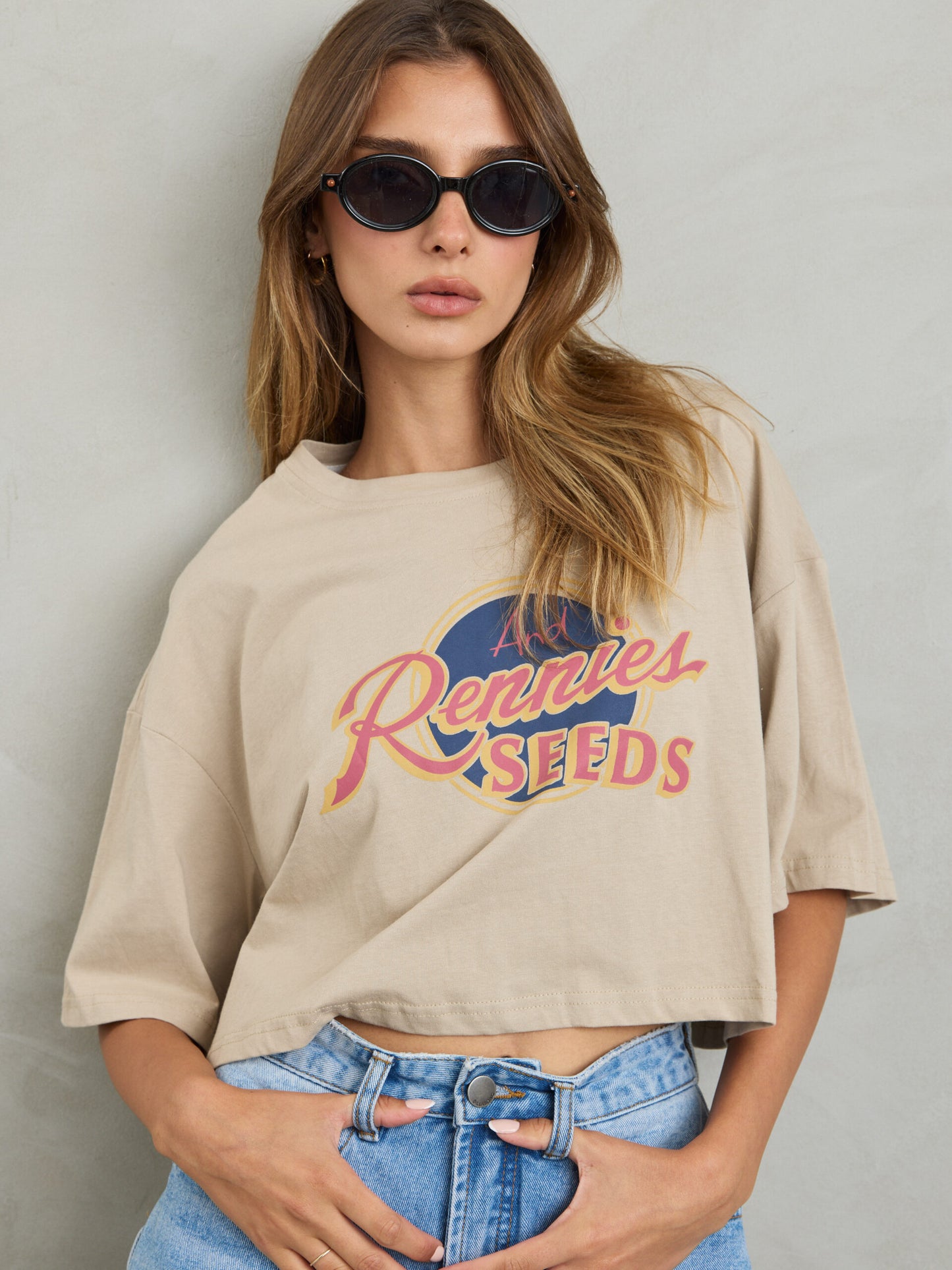 קרופ הדפס  | בז'