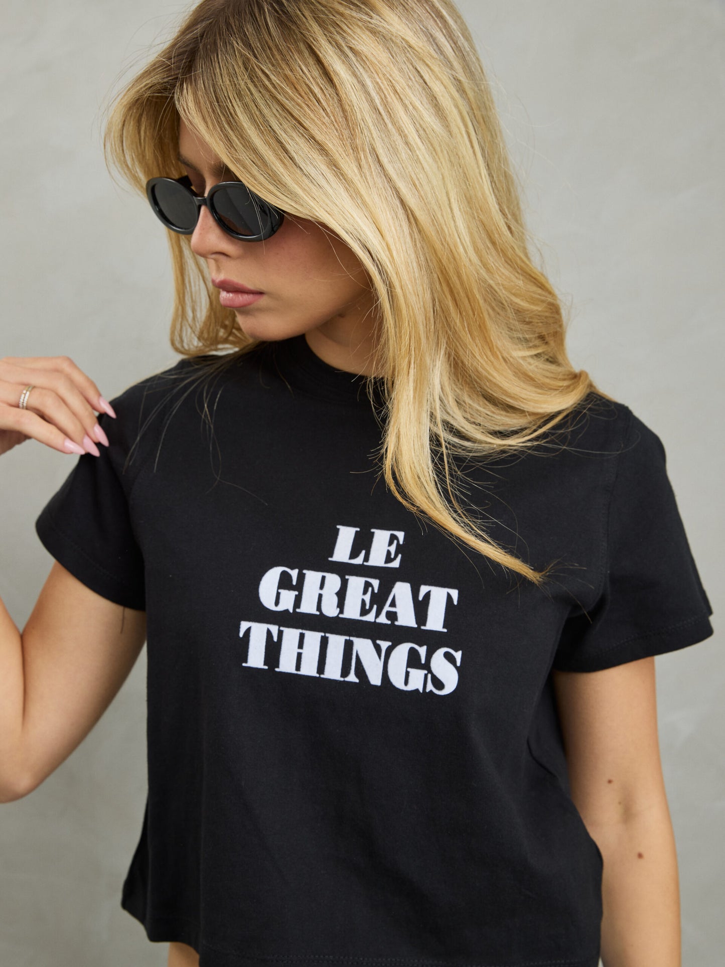 טישירט הדפס  פריס | שחור