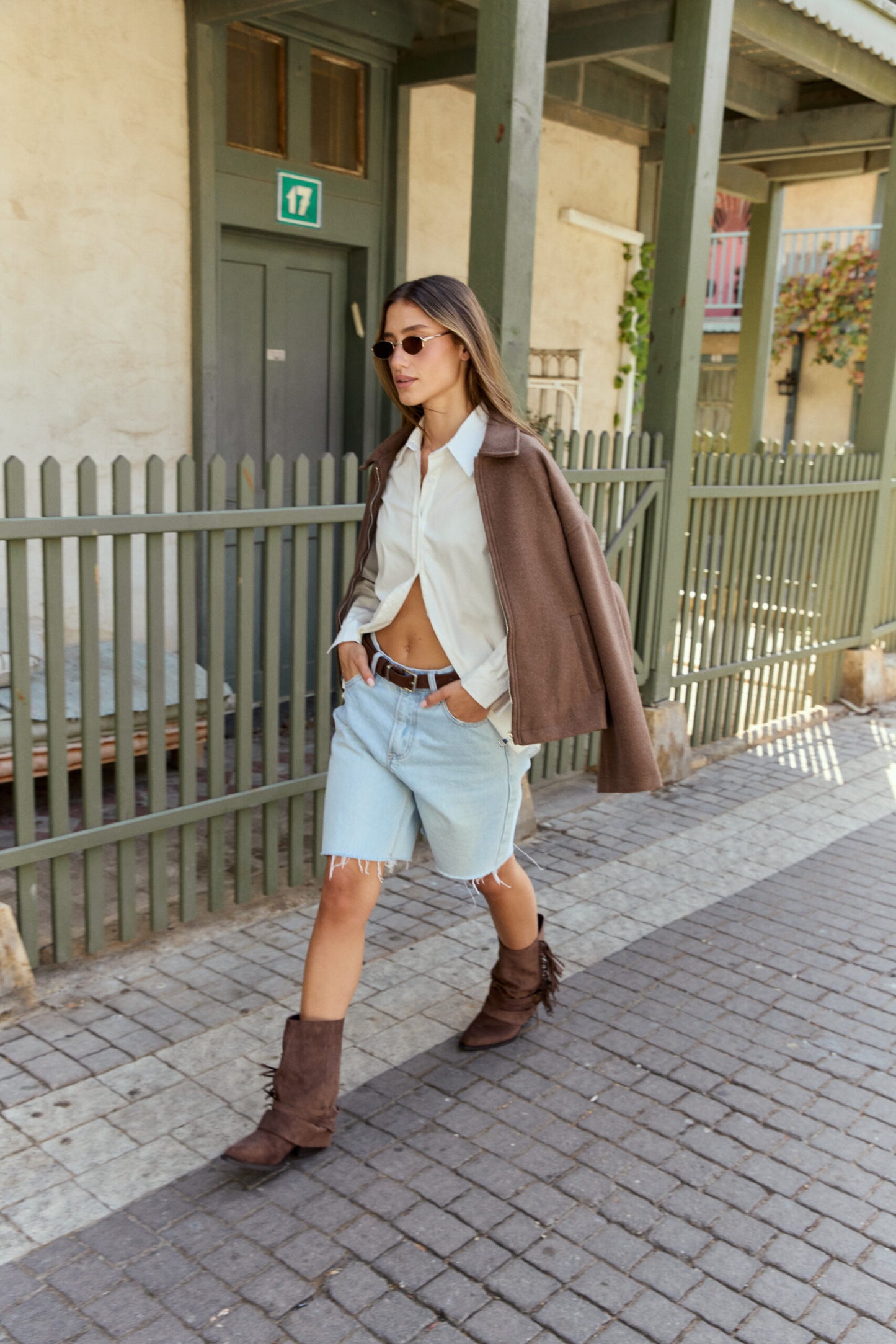 חולצה מכופתרת לונה | לבן