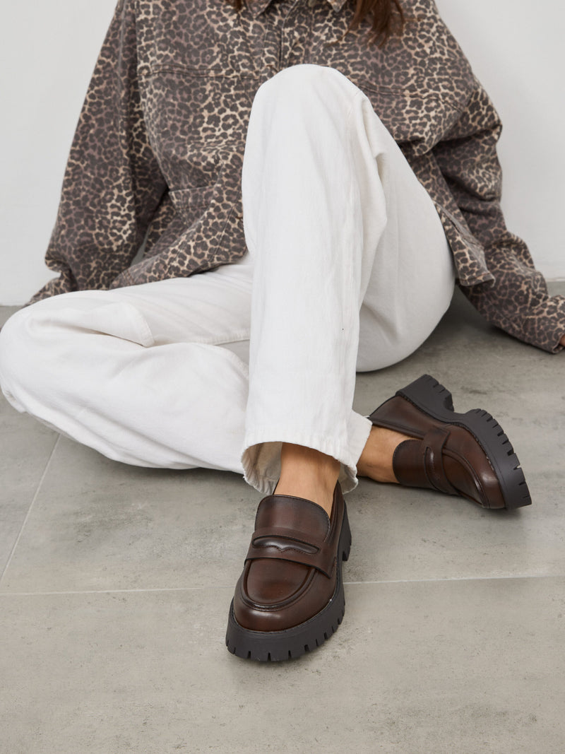 מוקסין סוליית טרקטור קלרו | חום