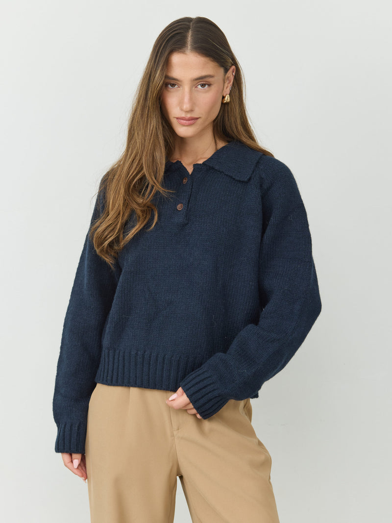 סוודר פולו הנרי | כחול