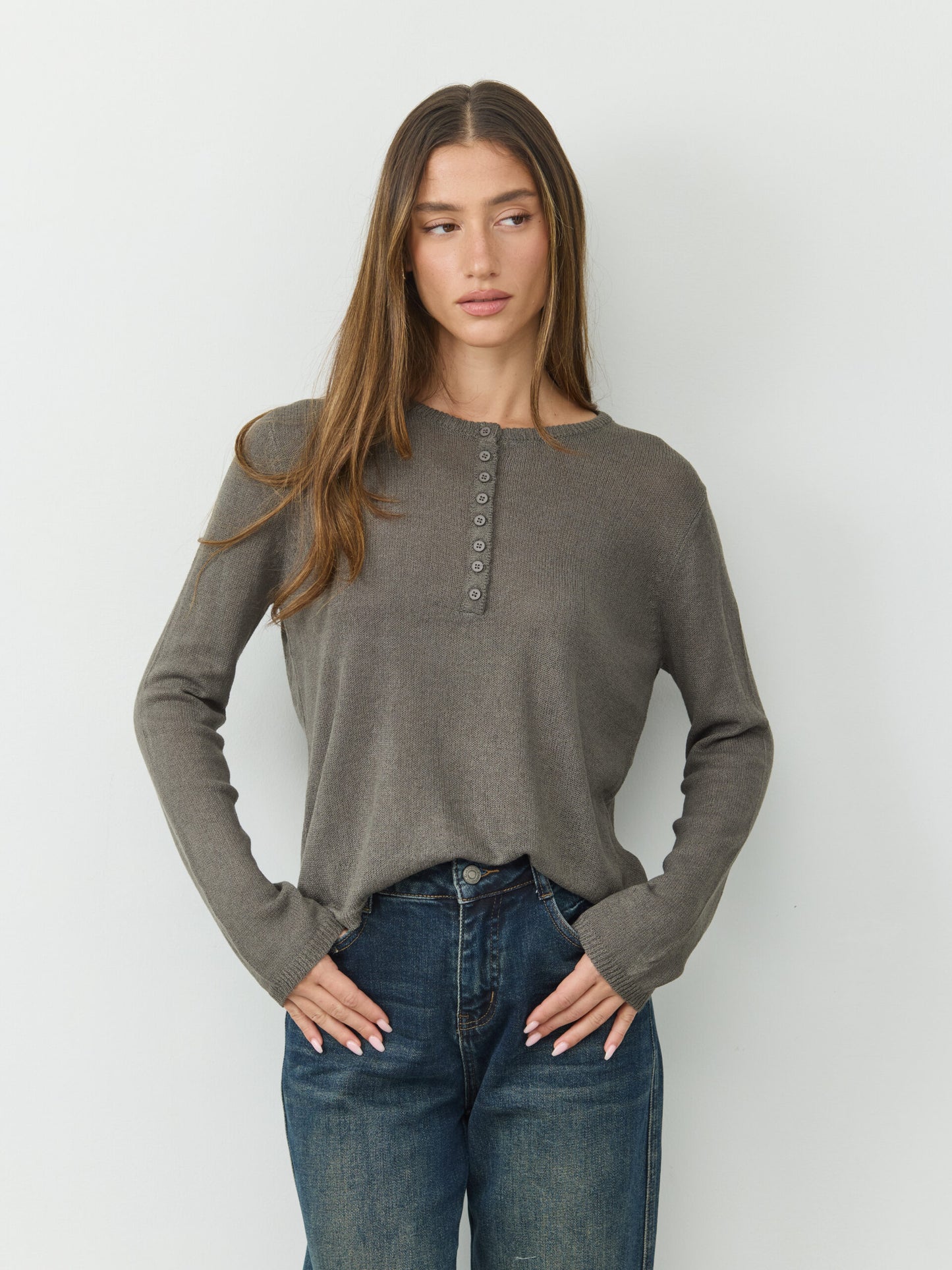 סריג קרלה | אפור כהה