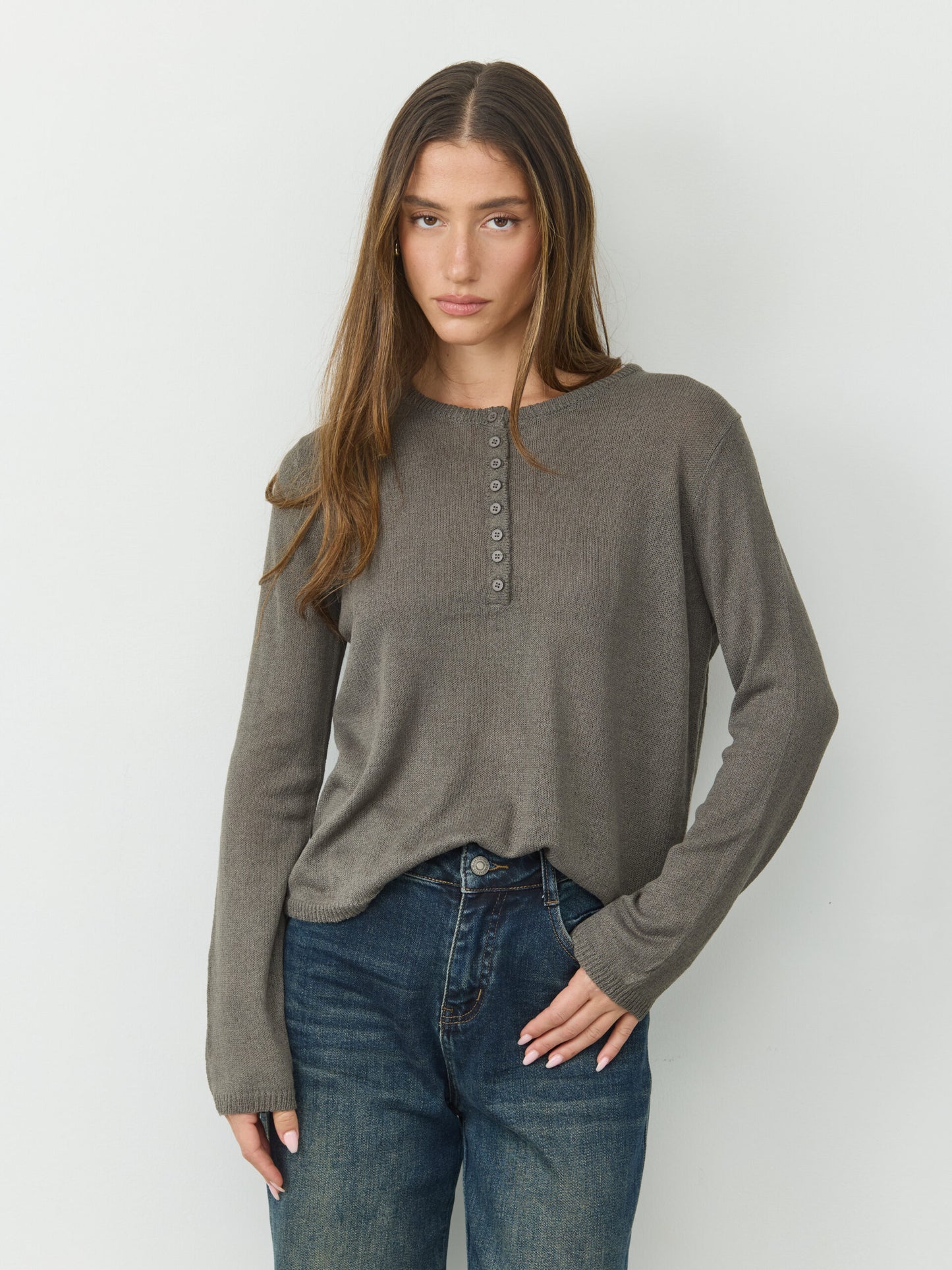 סריג קרלה | אפור כהה