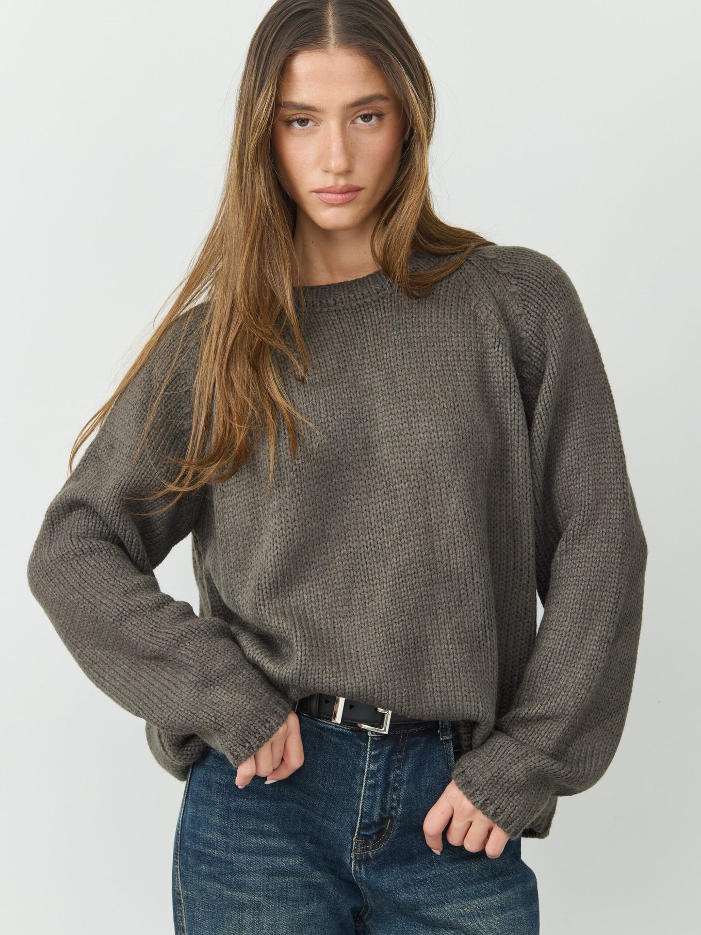 סוודר אלכס | אפור כהה