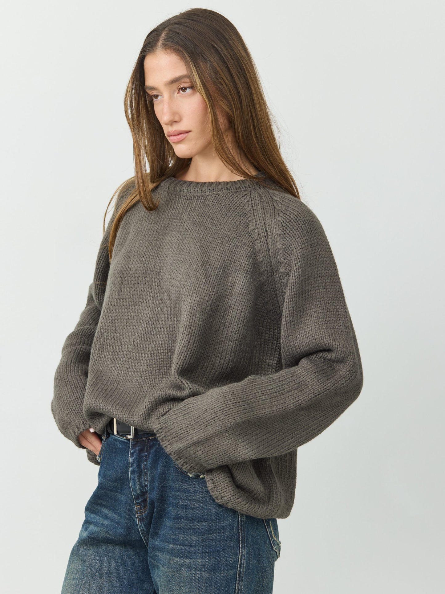 סוודר אלכס | אפור כהה