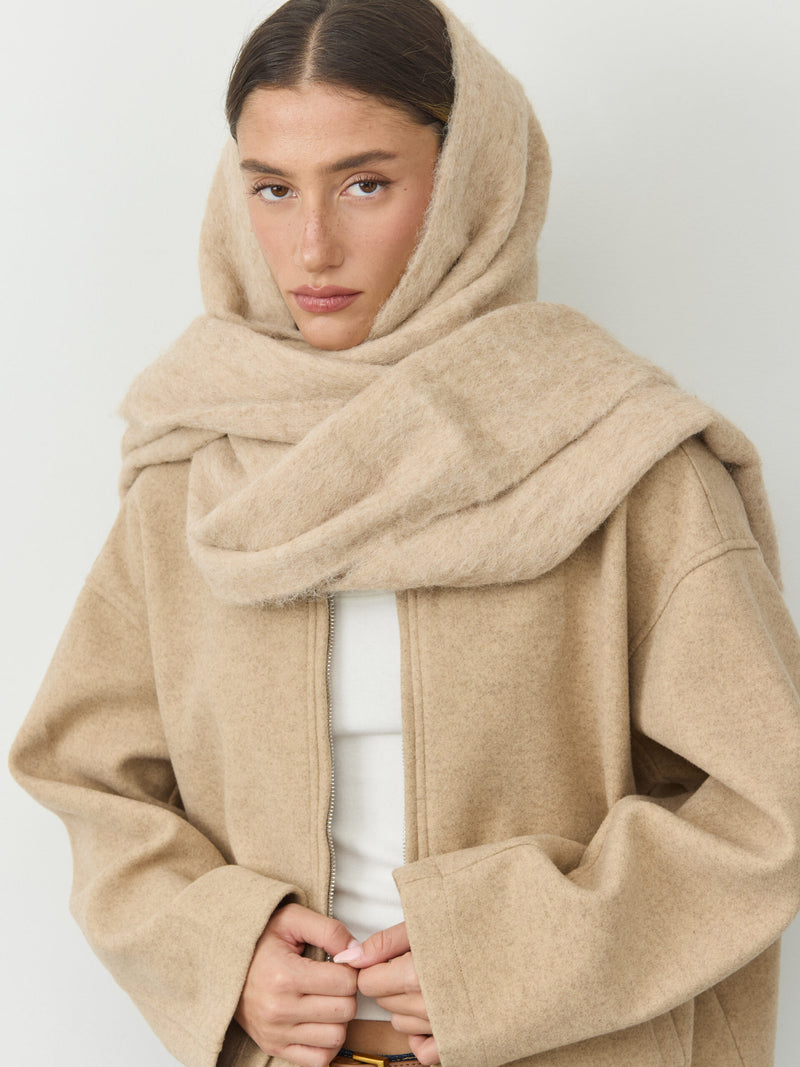 צעיף צמר | חאקי