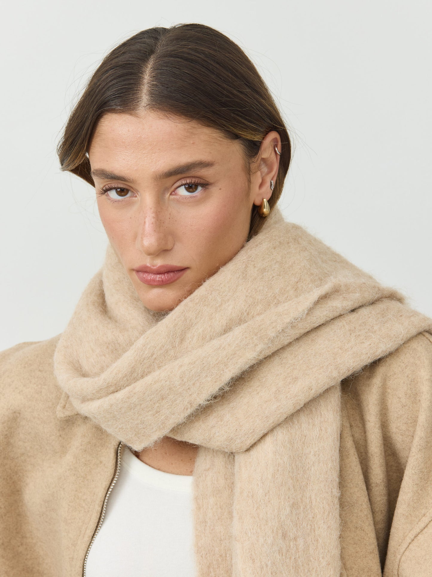 צעיף צמר | חאקי