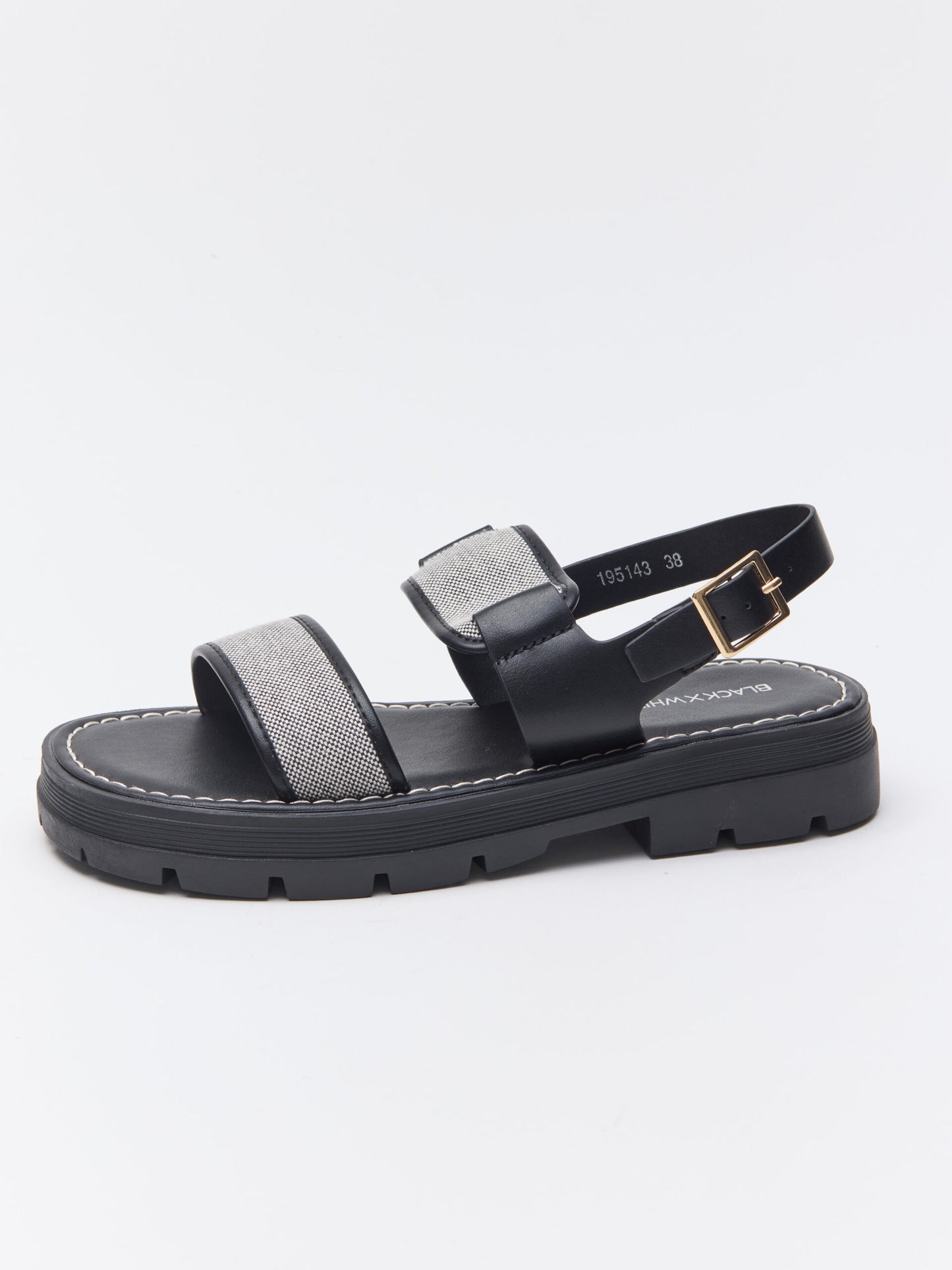 סנדלי רצועות סלינה | שחור