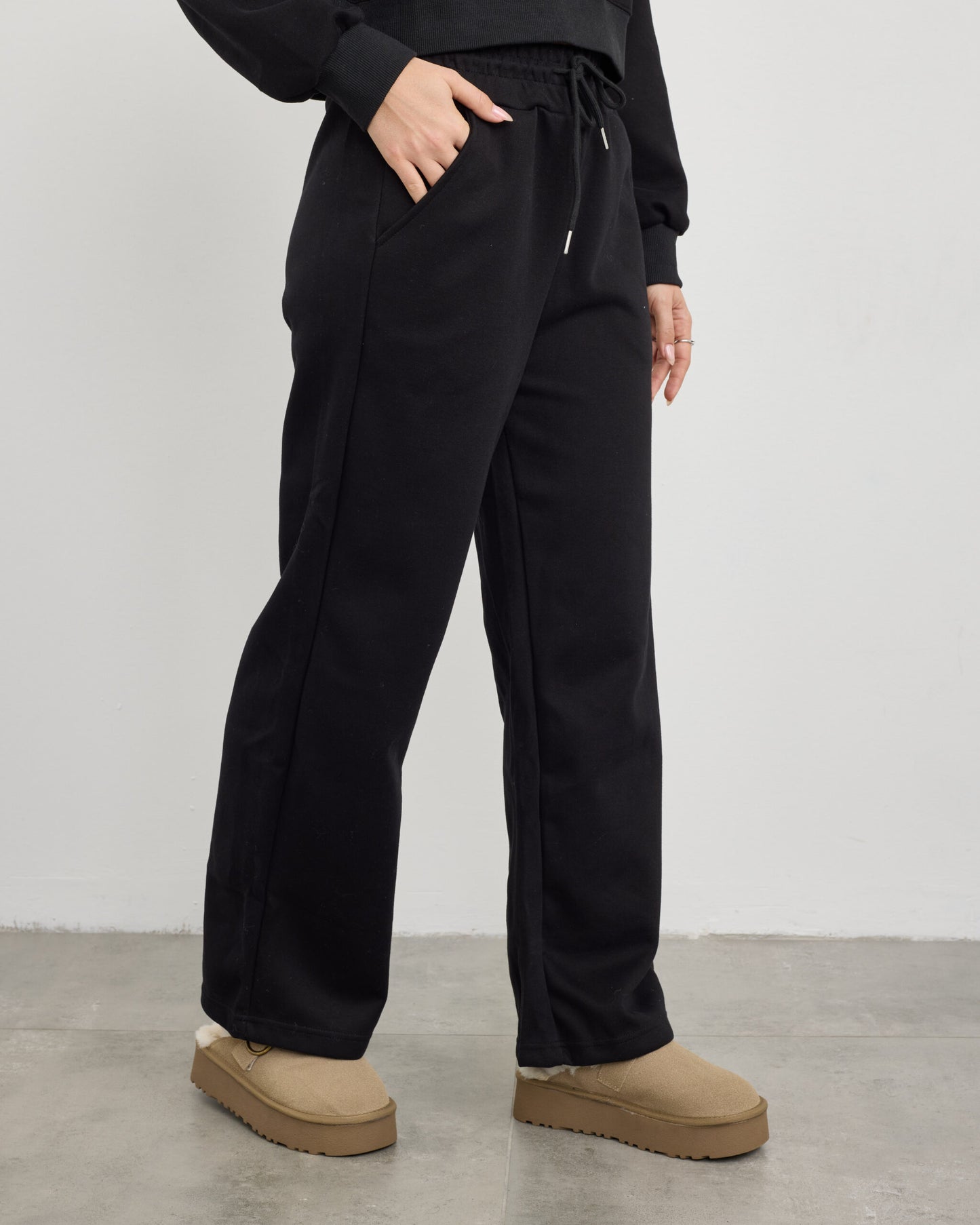 מכנסיי פוטר ארוכים לוגן | שחור