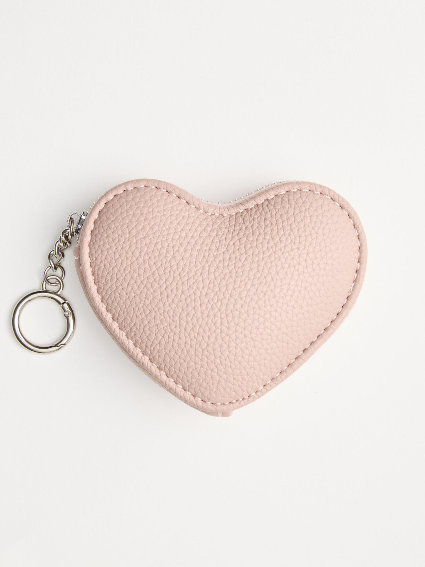 ארנק מחזיק מפתחות בצורת לב | ורוד