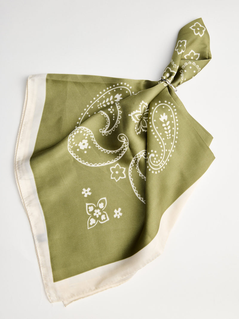 מטפחת הדפס פייזלי I ירוק