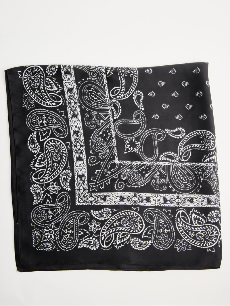 מטפחת הדפס פייזלי I שחור