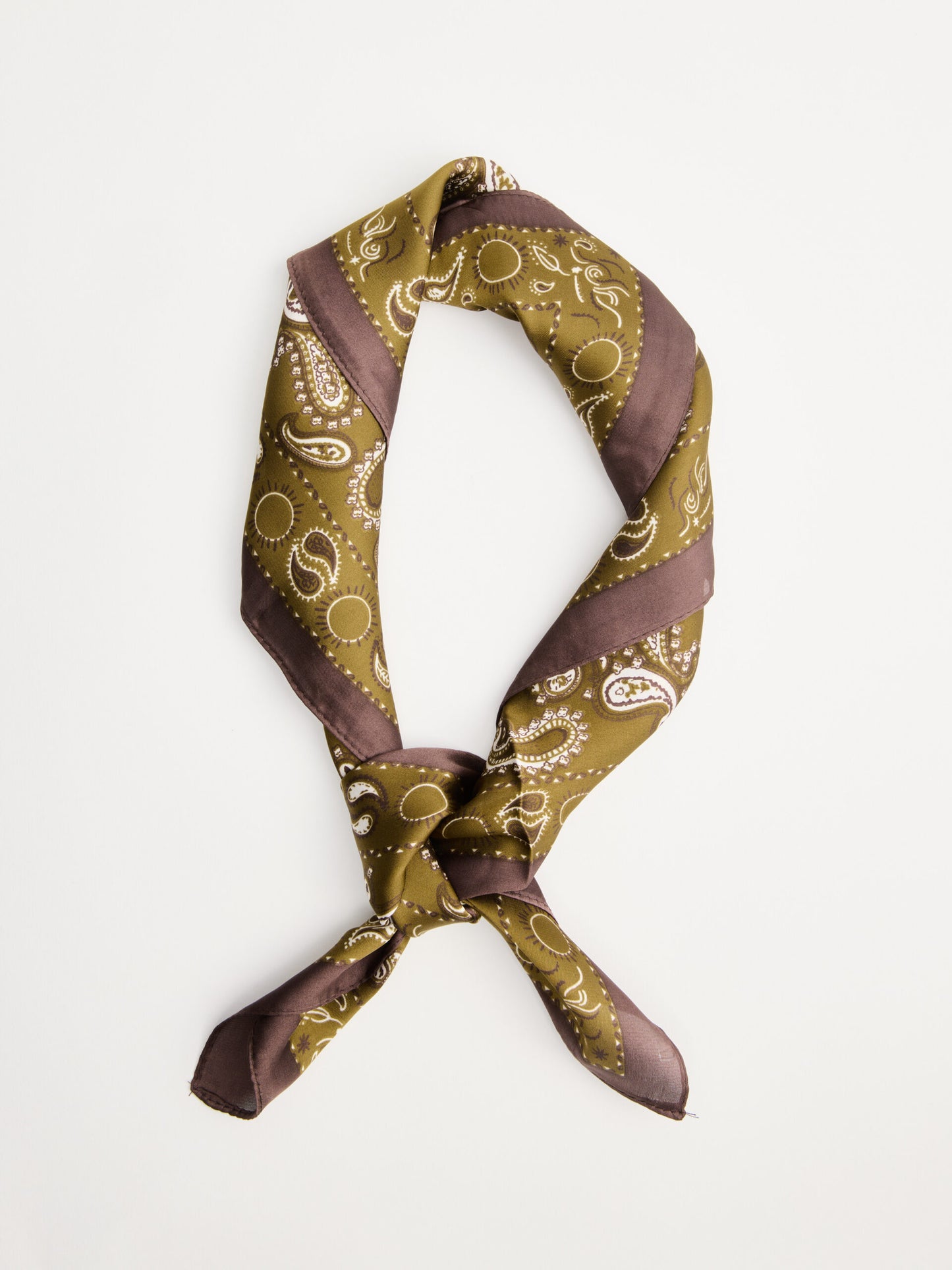 מטפחת הדפס פייזלי I ירוק זית