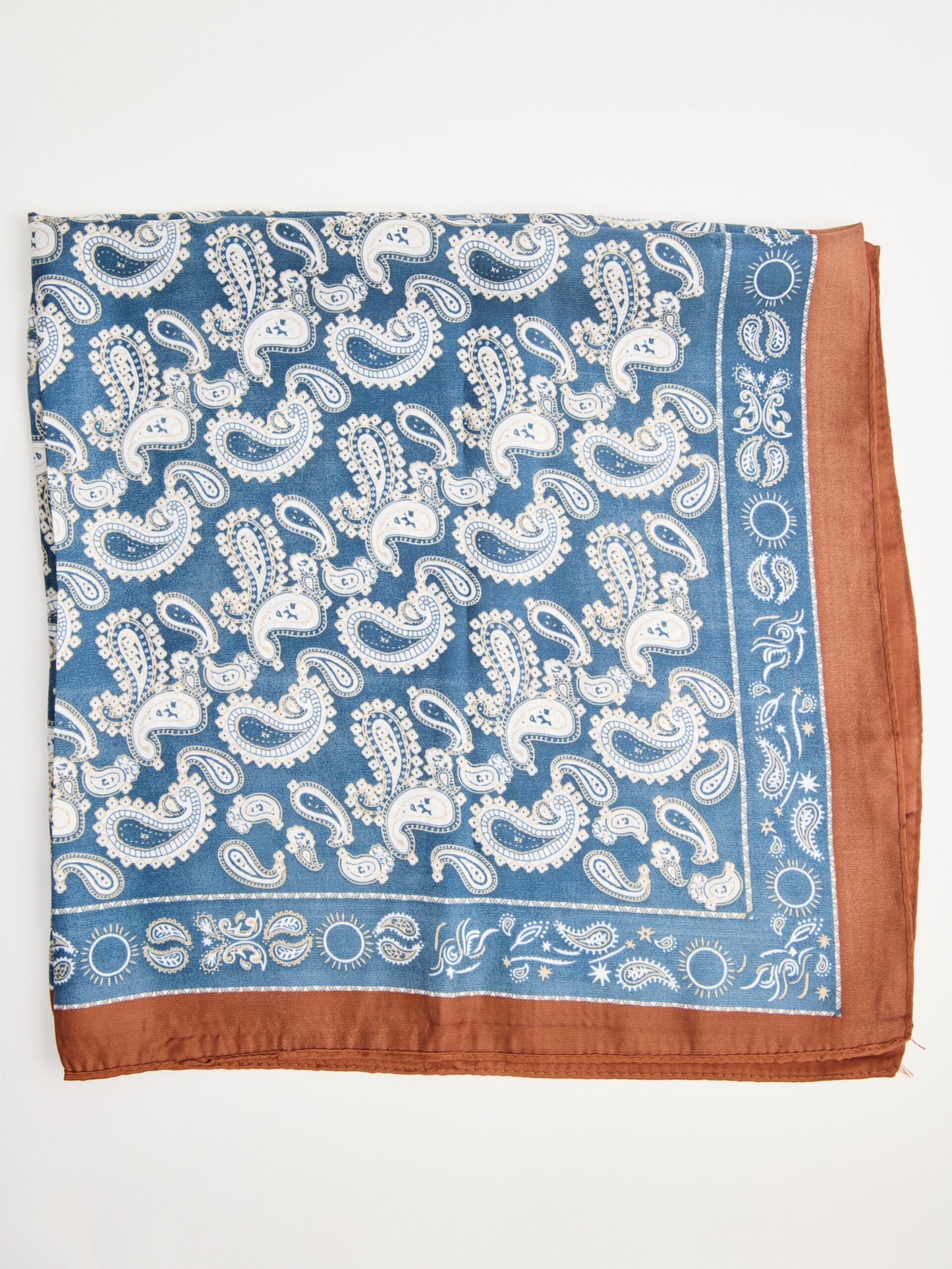 מטפחת הדפס פייזלי I כחול