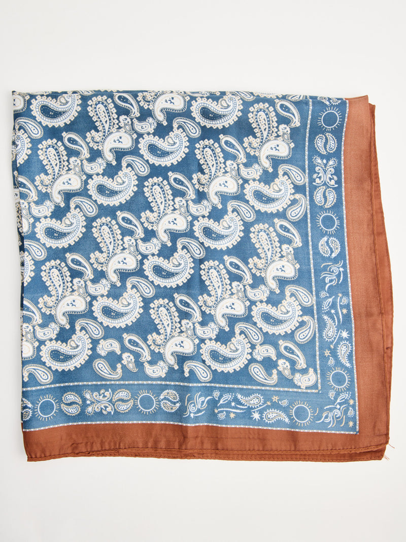 מטפחת הדפס פייזלי I כחול