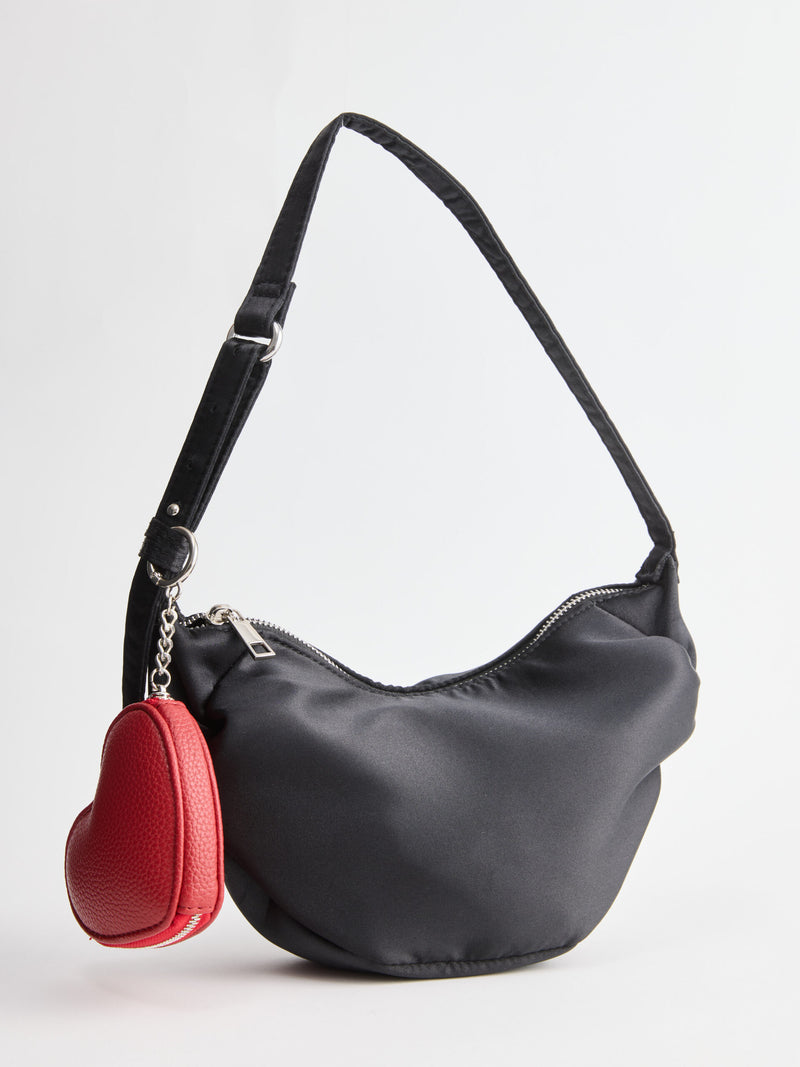 ארנק מחזיק מפתחות בצורת לב | בורדו