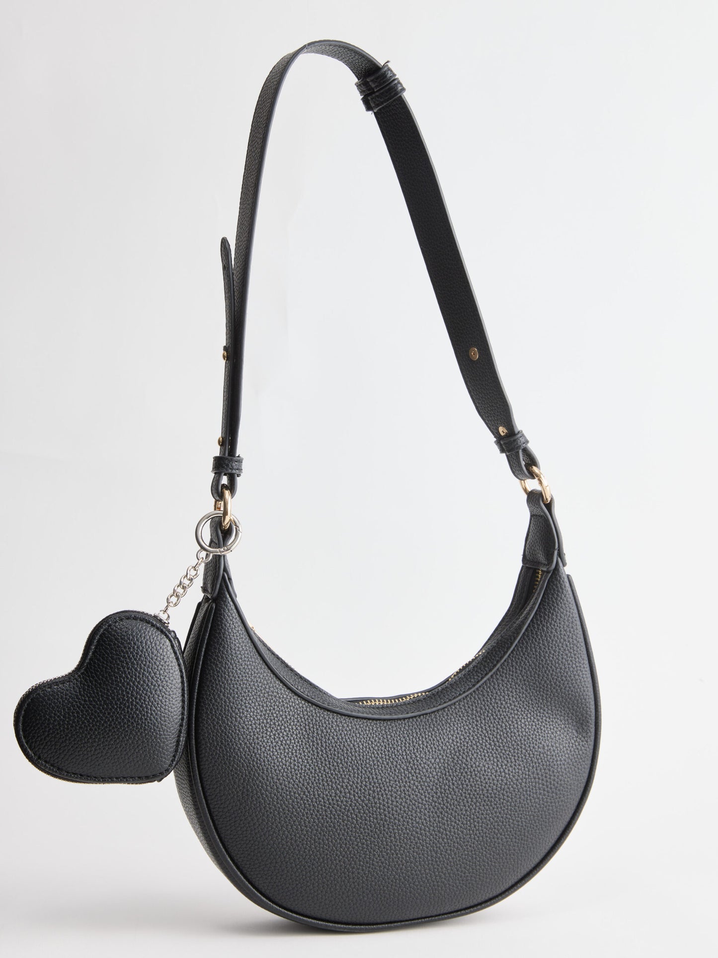 ארנק מחזיק מפתחות בצורת לב | שחור