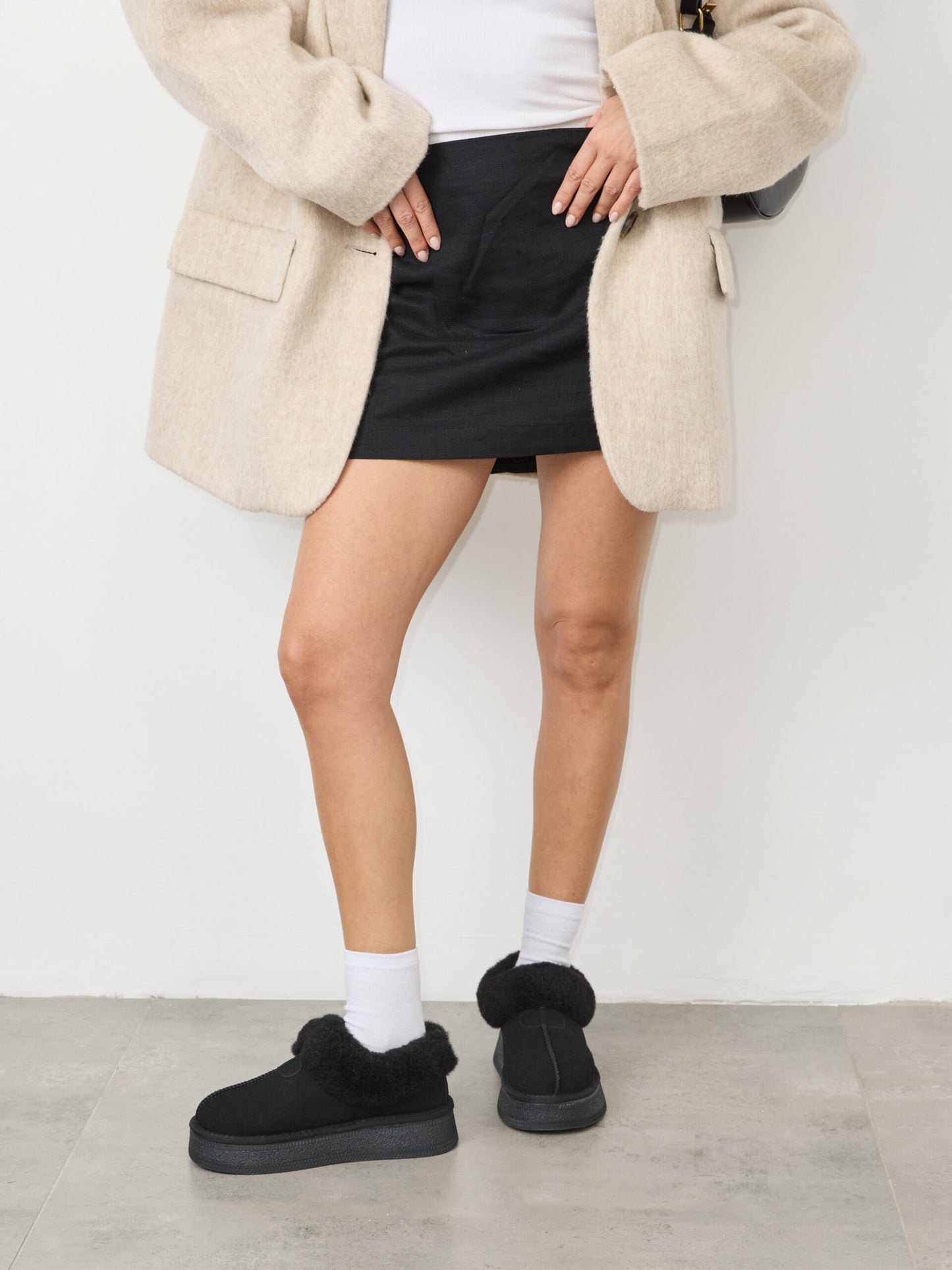 מיולס פרווה לוטי | שחור