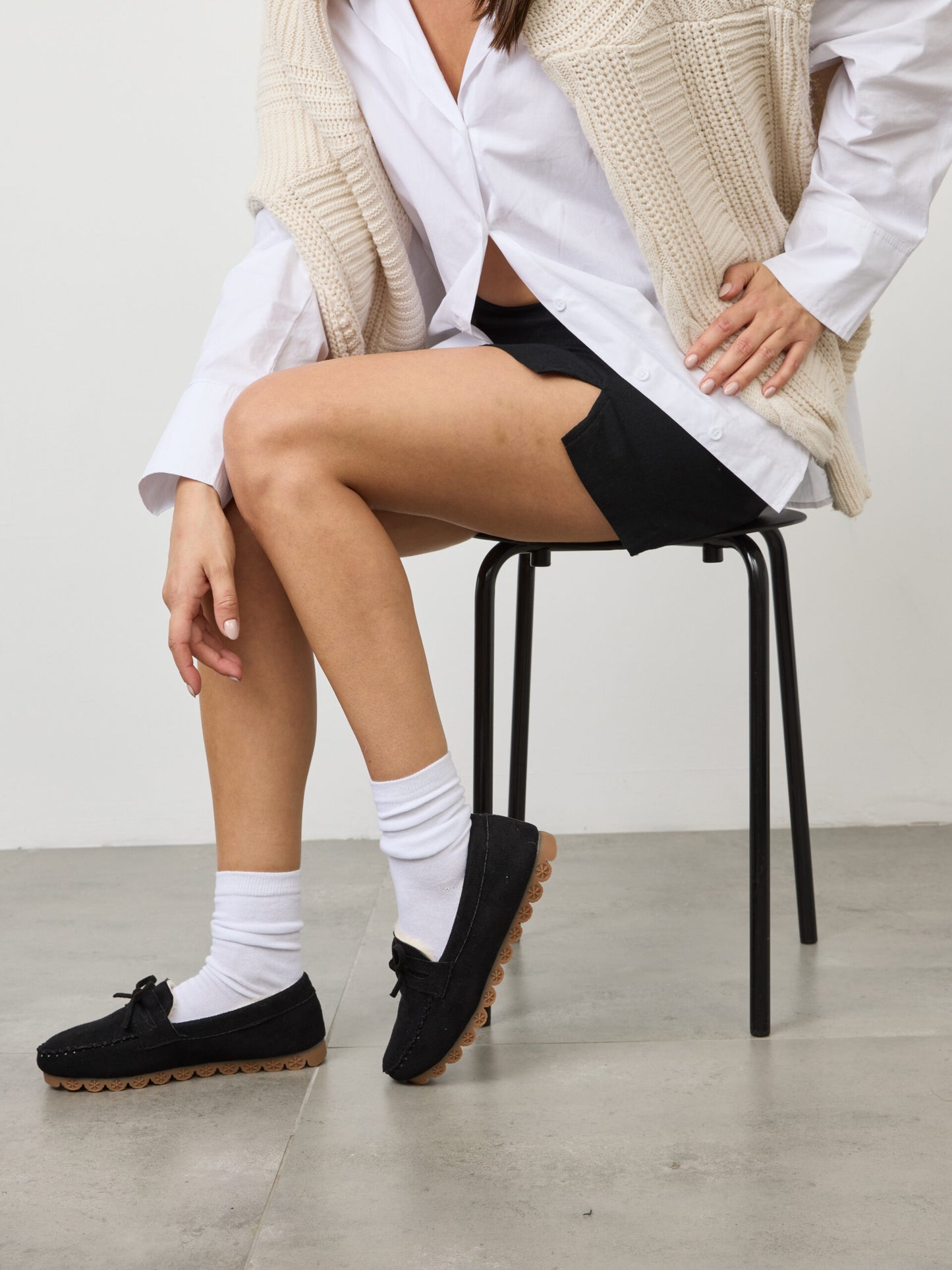 מוקסין פרווה פפיון מייבל | שחור