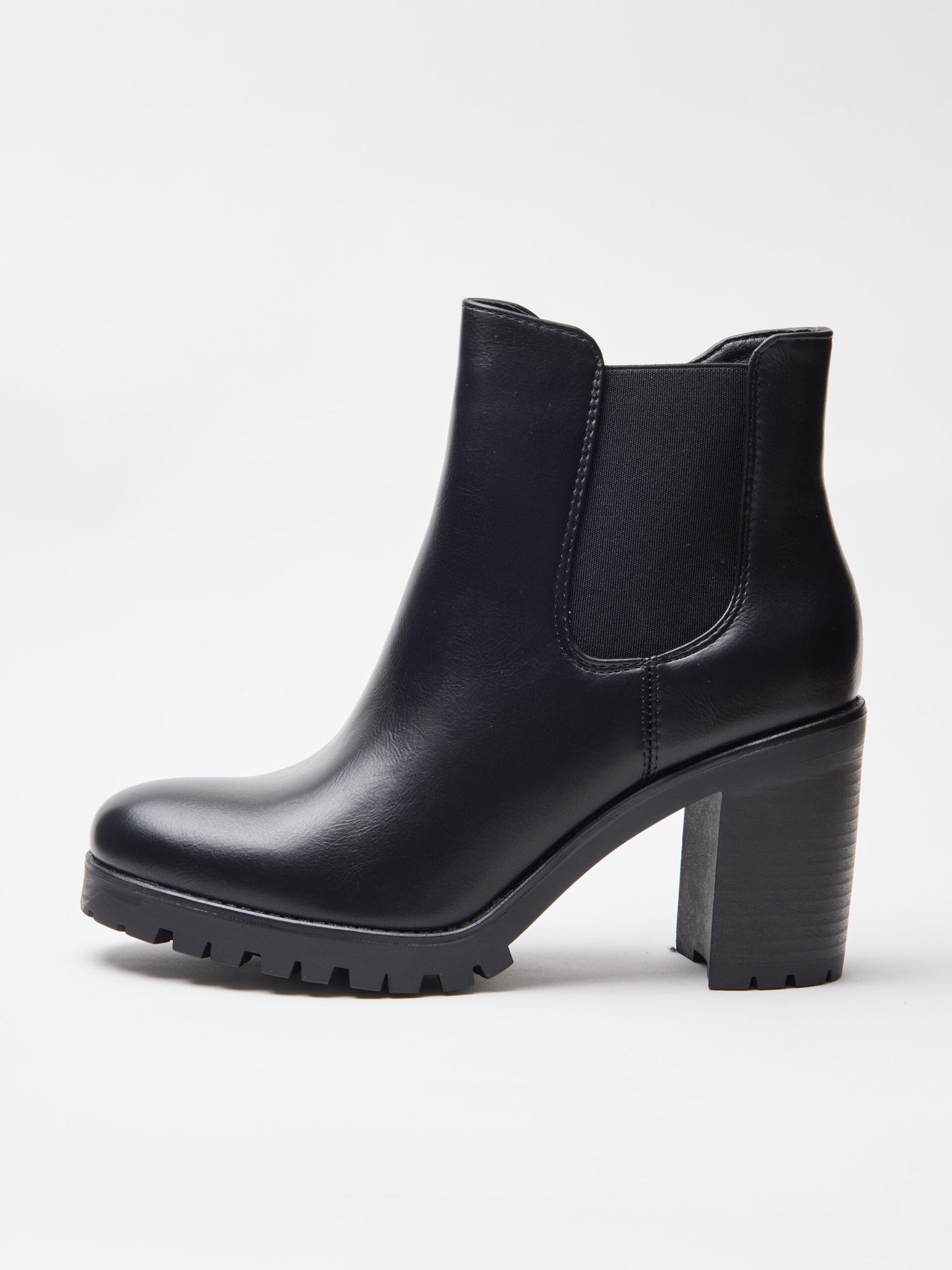 מגפוני עקב סוליית טרקטור דרלין | שחור