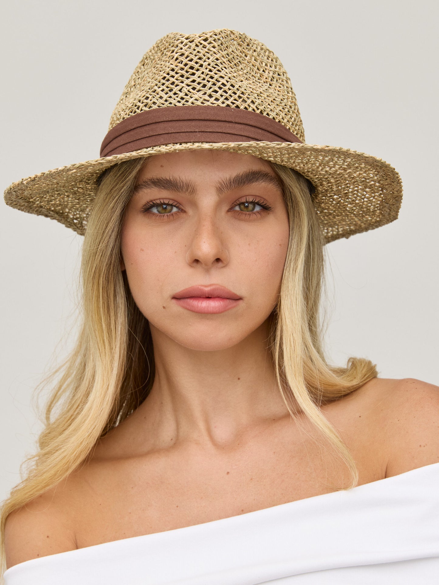 כובע קש לופז | חום