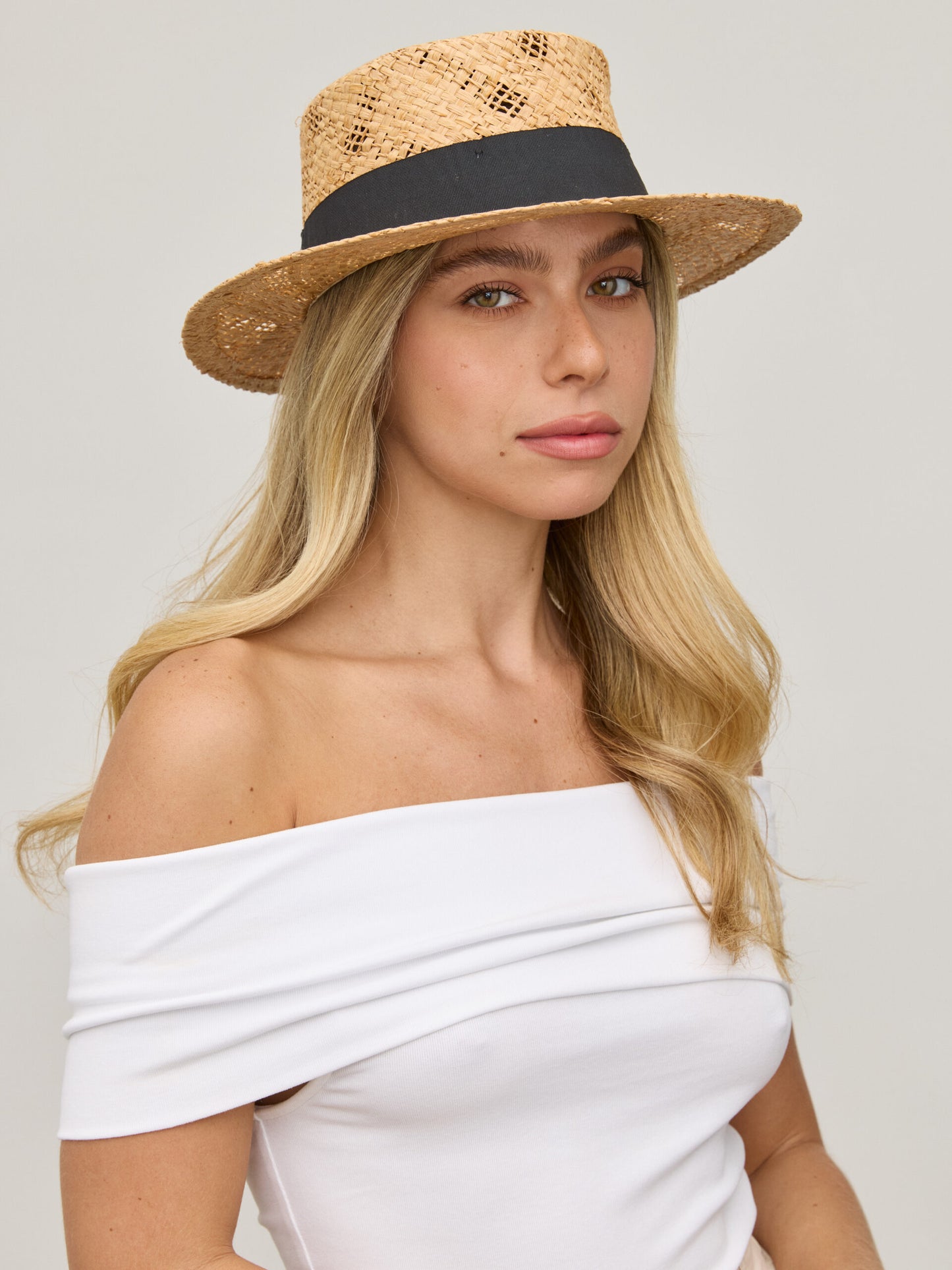 כובע קש קרוז | בז'