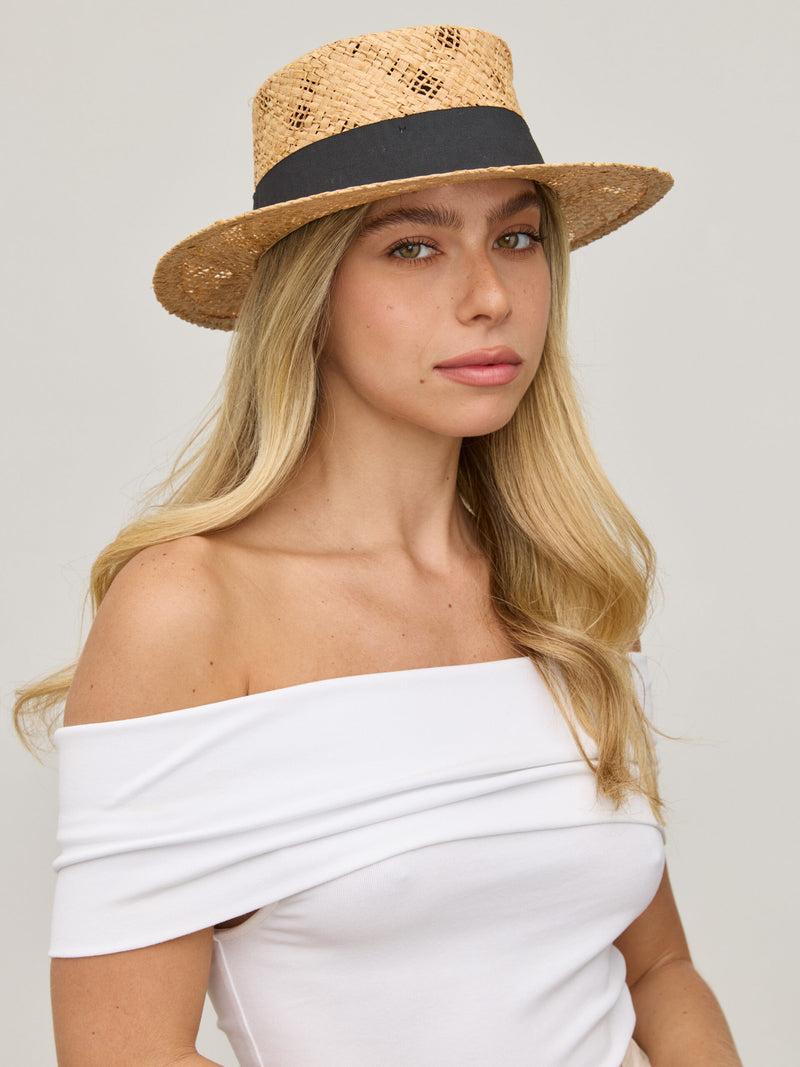 כובע קש קרוז | בז'