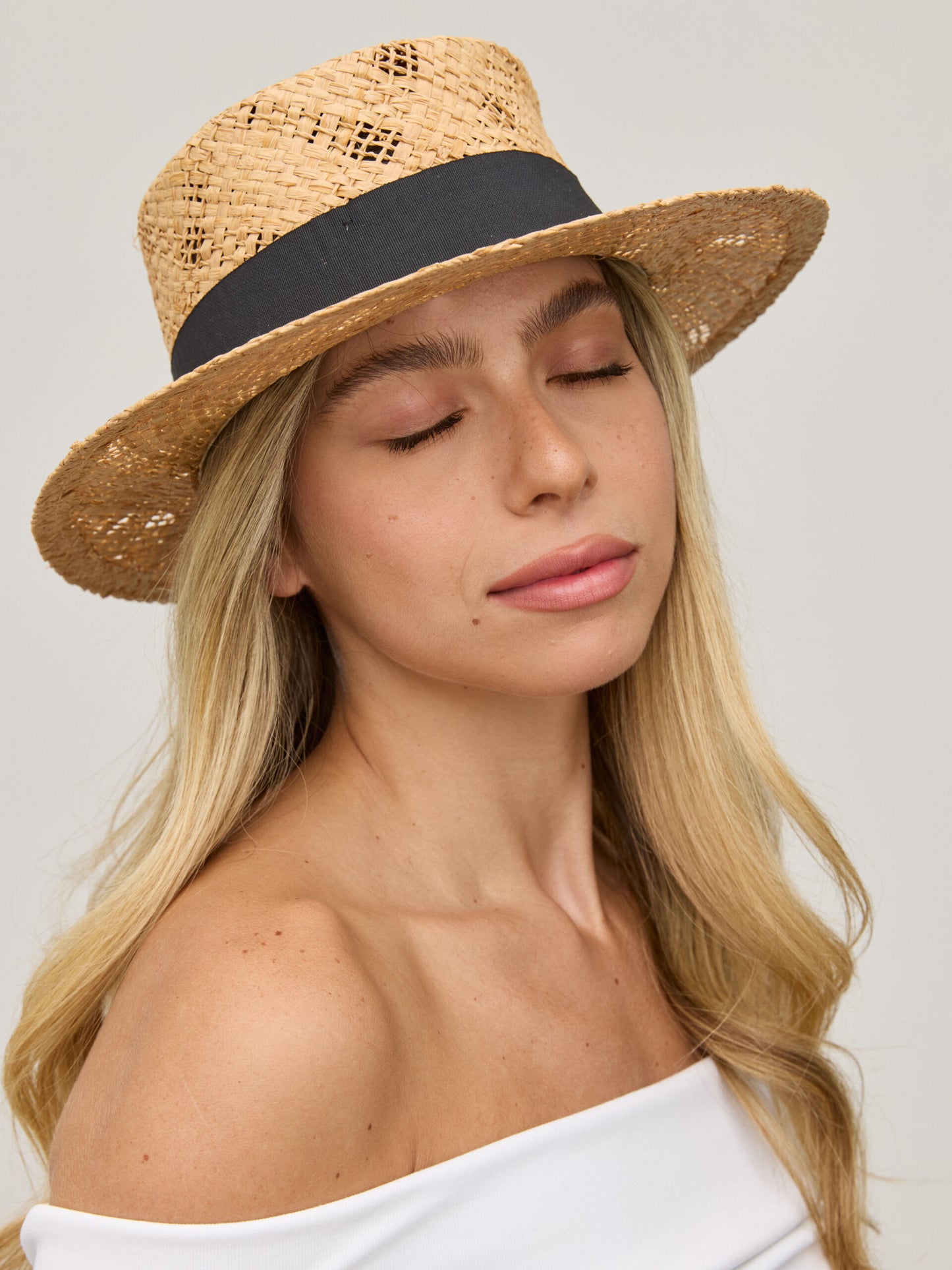 כובע קש קרוז | בז'