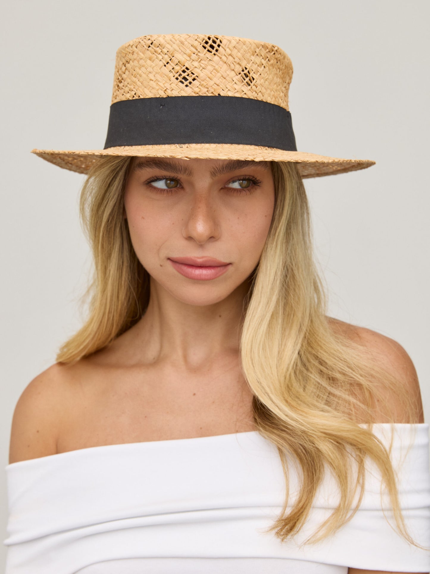 כובע קש קרוז | בז'