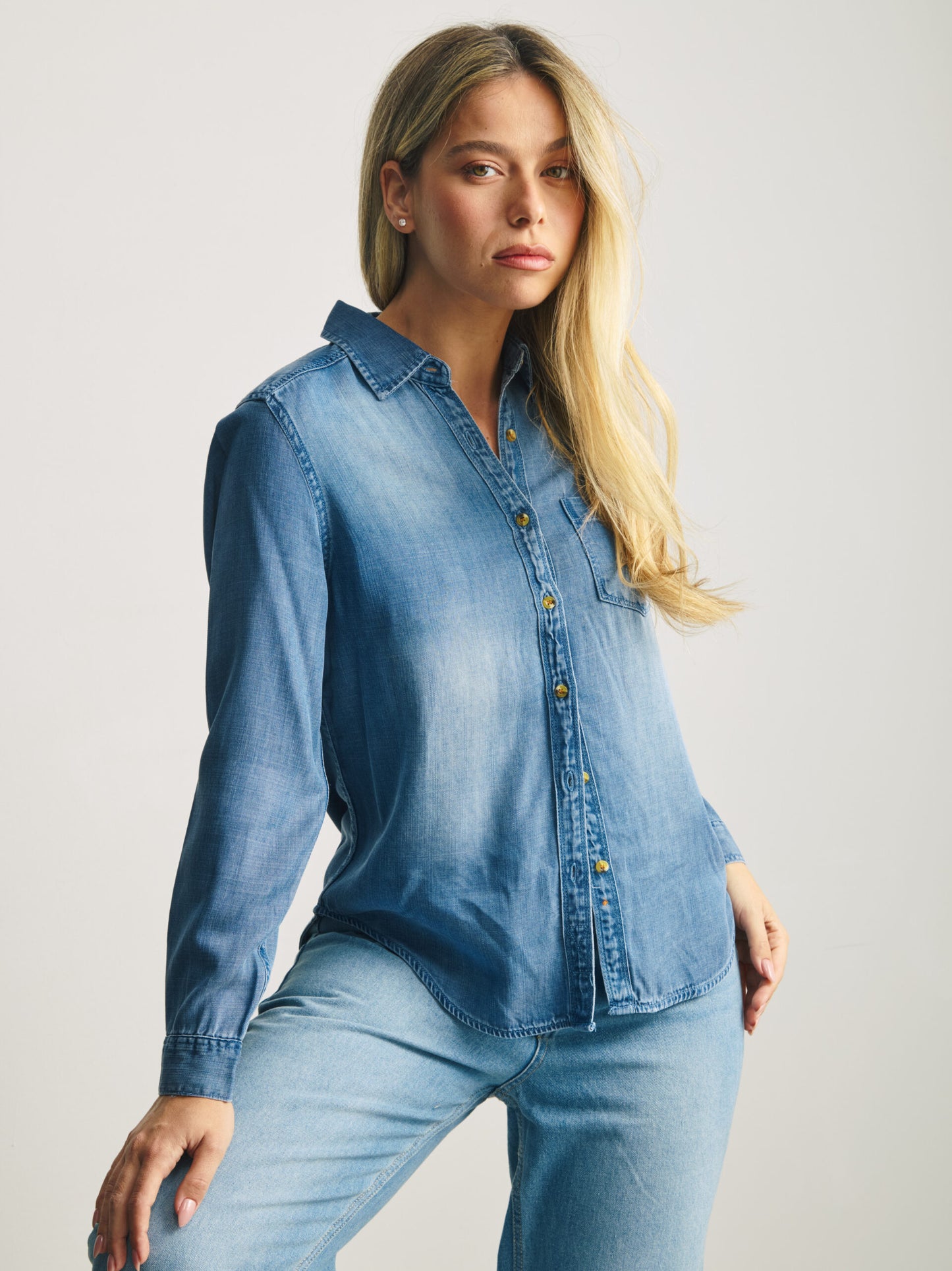 חולצה מכופתרת מנו | כחול