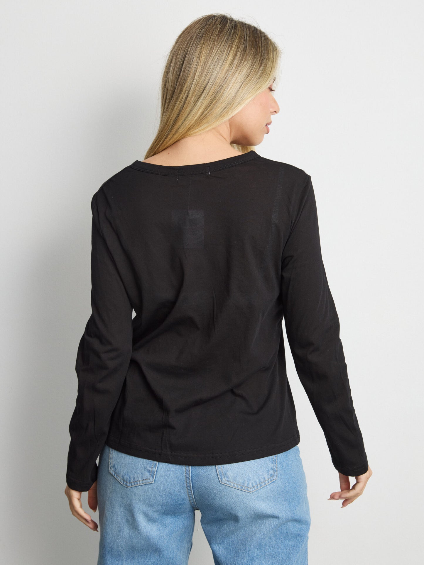 מכופתרת טריקו טולי | שחור