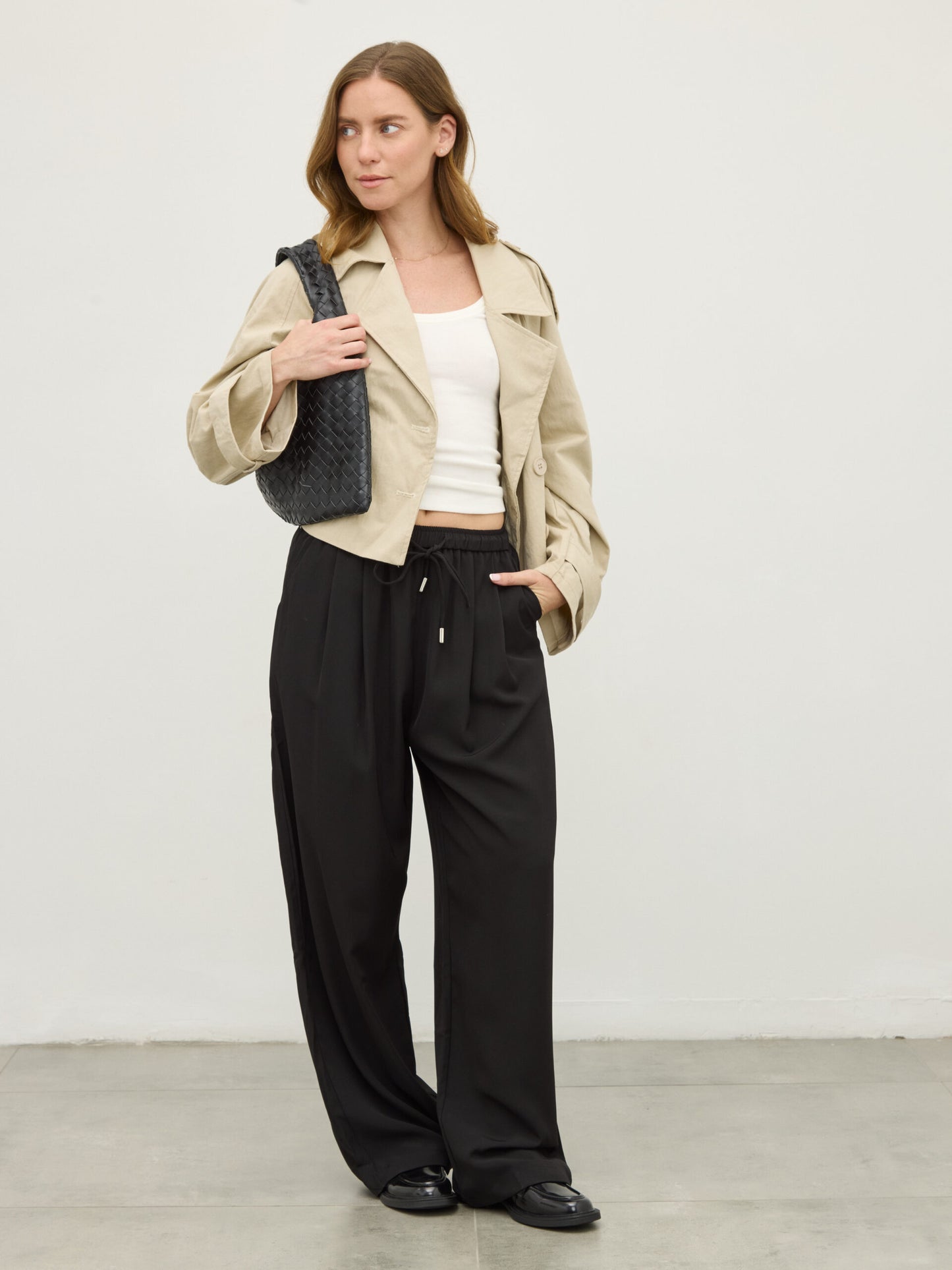 מכנסיים ארוכים זאק | שחור