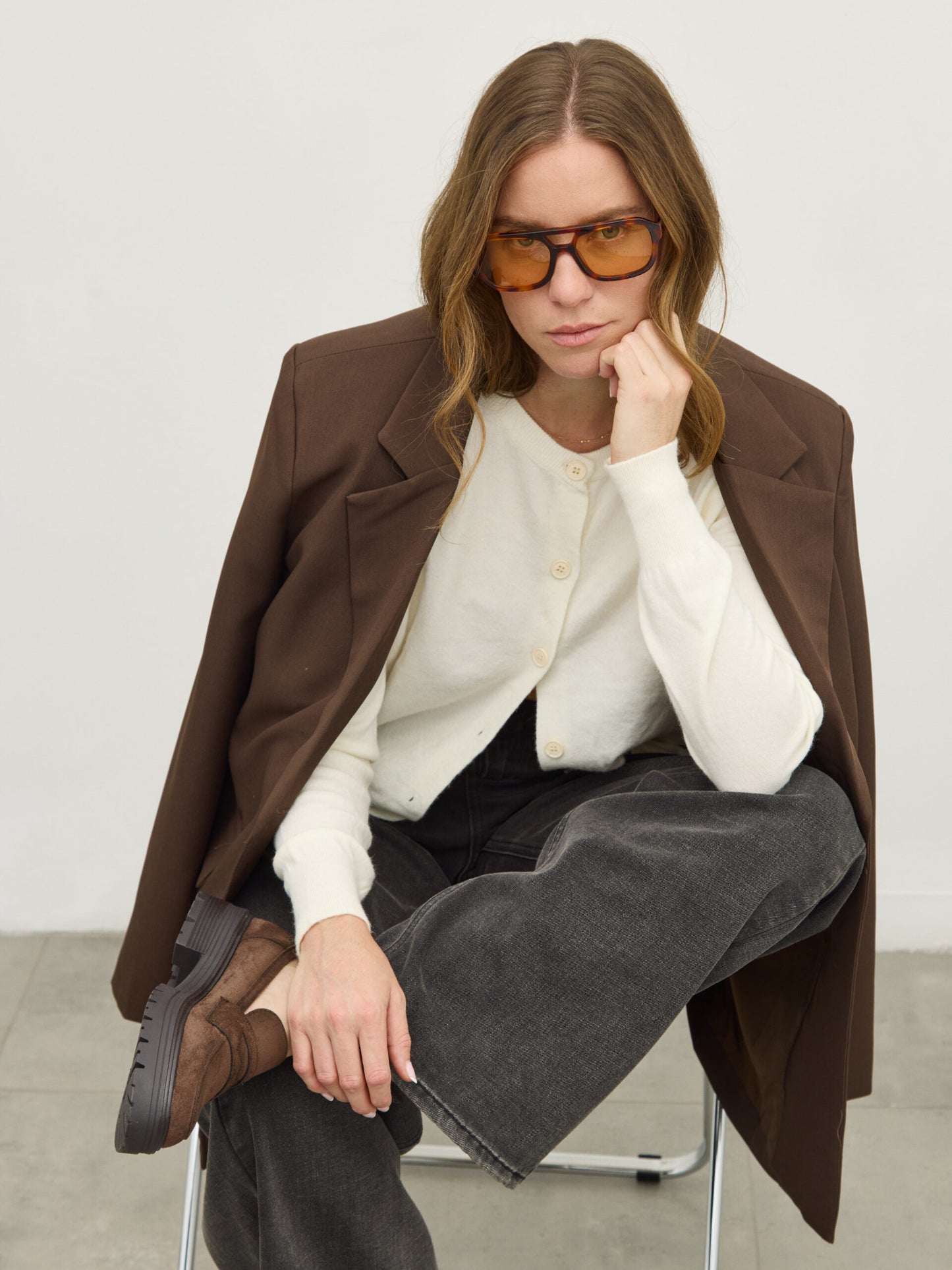 מוקסין דמוי זמש גיטה | חום