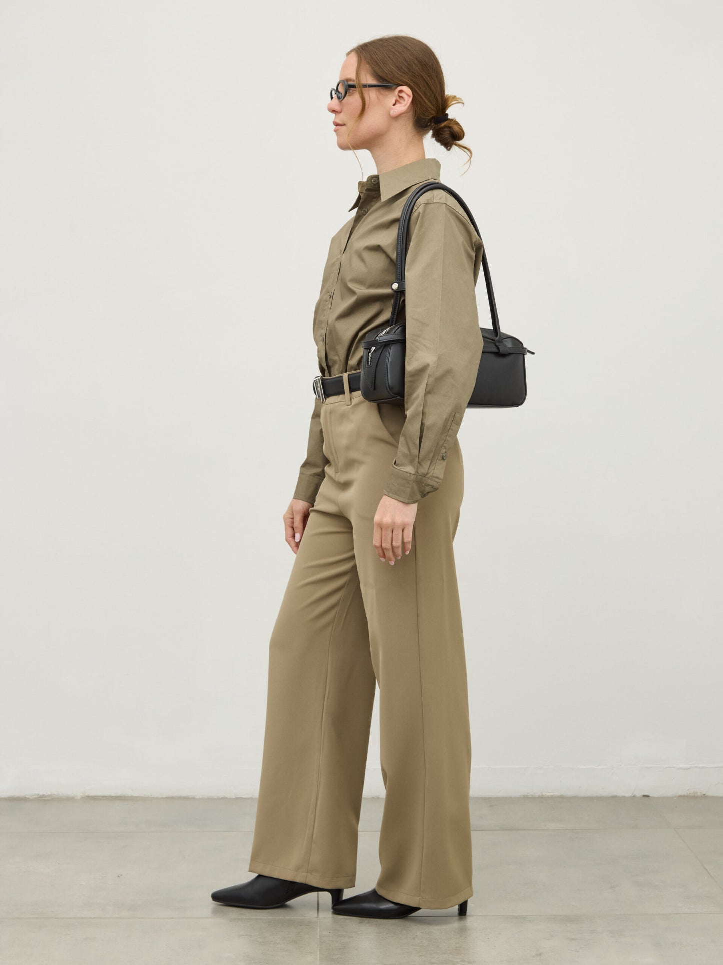 חולצה מכופתרת לונה | ירוק