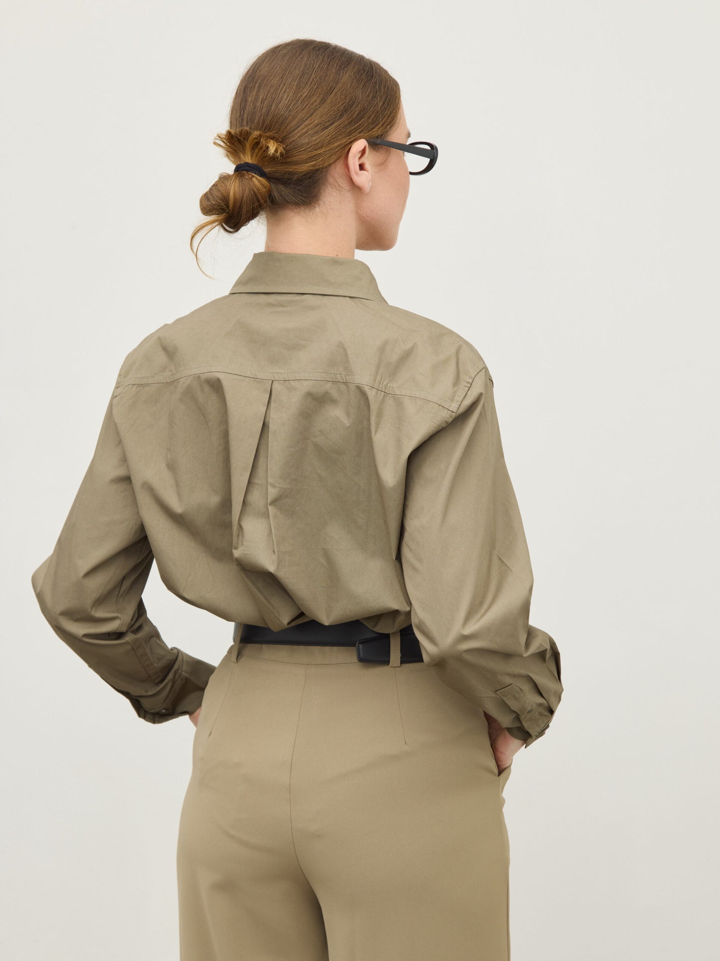 חולצה מכופתרת לונה | ירוק