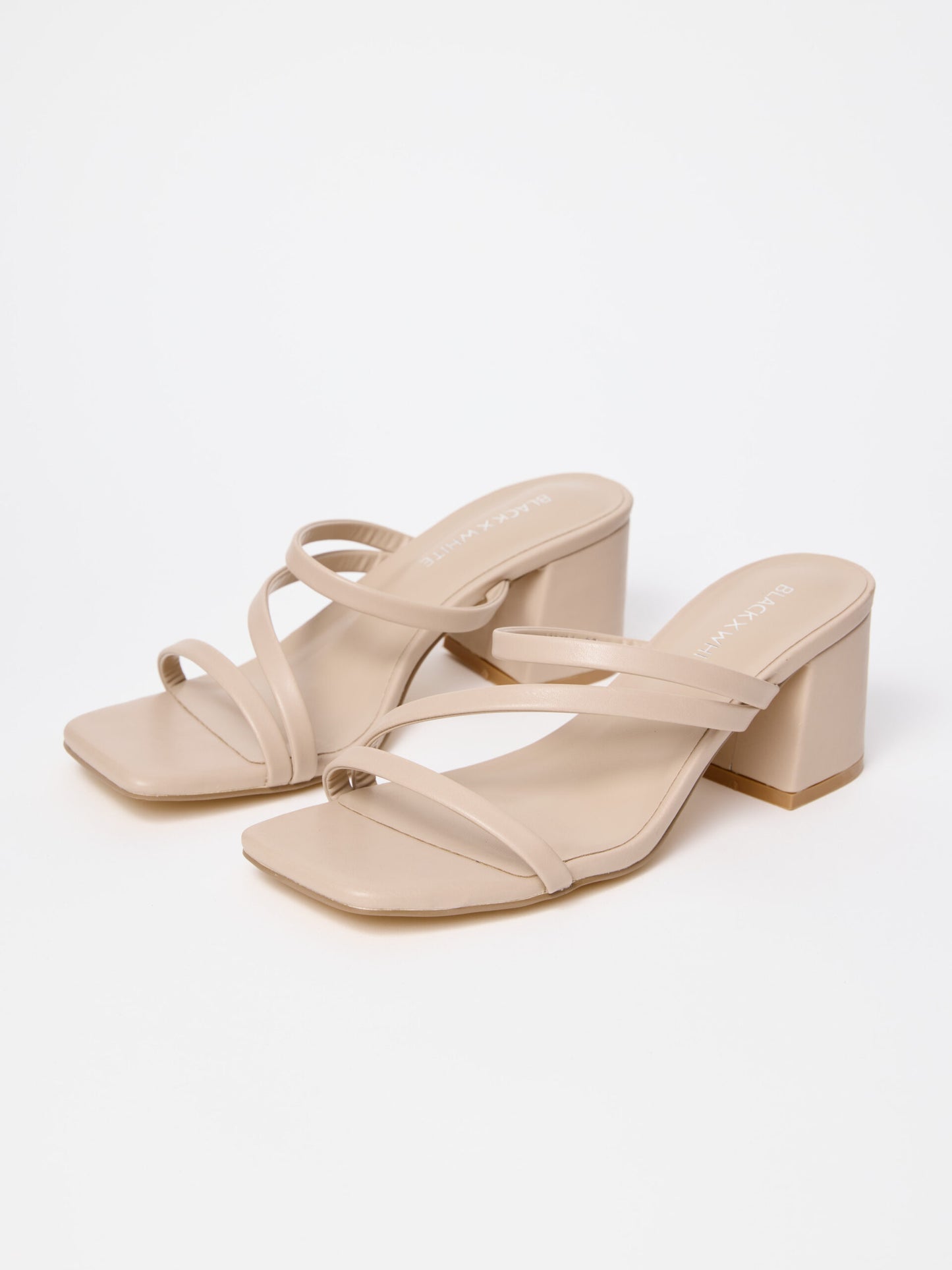 כפכפי עקב רצועות דקות אלבי | בז'