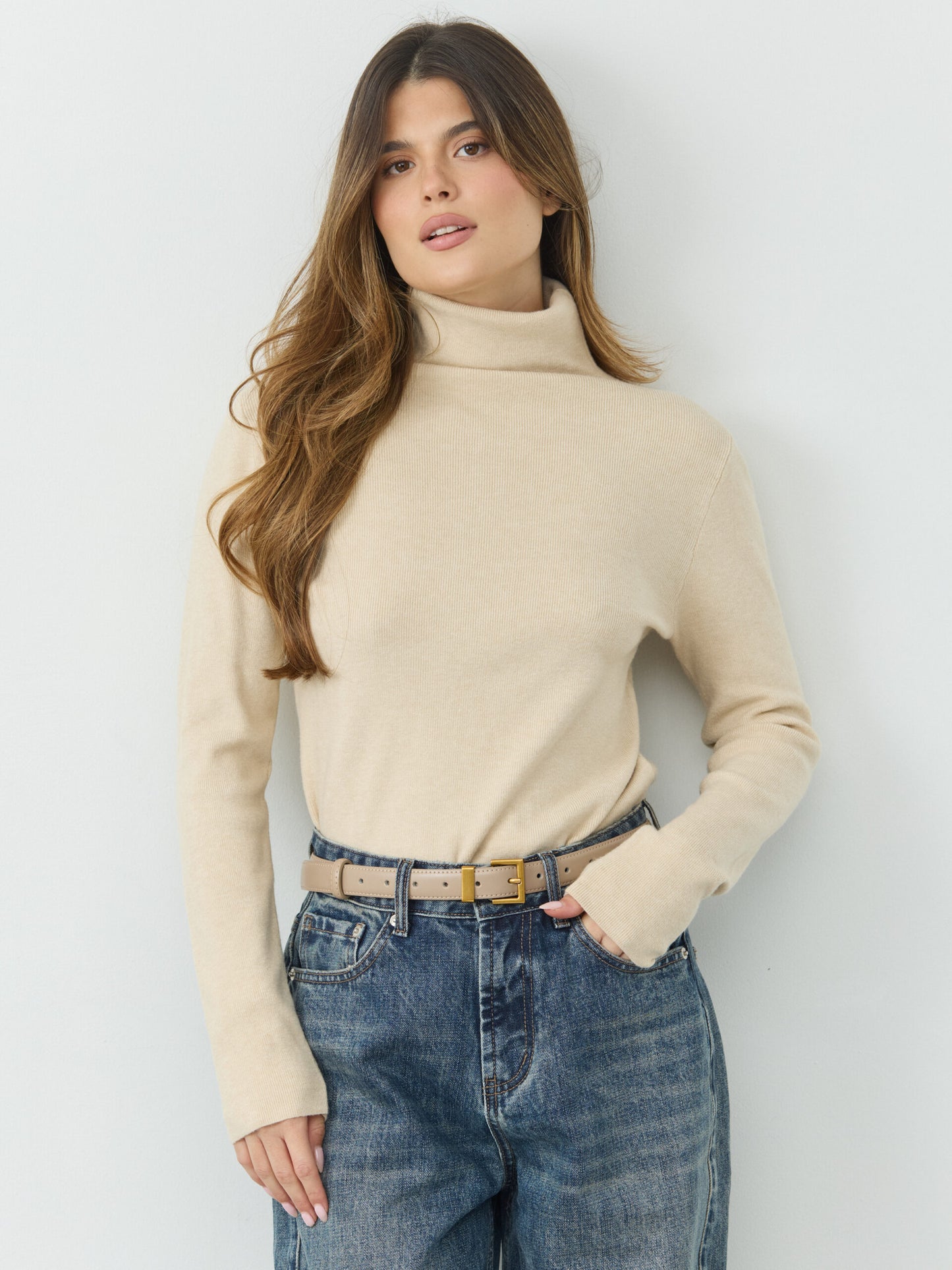 סריג גולף קורט | בז'