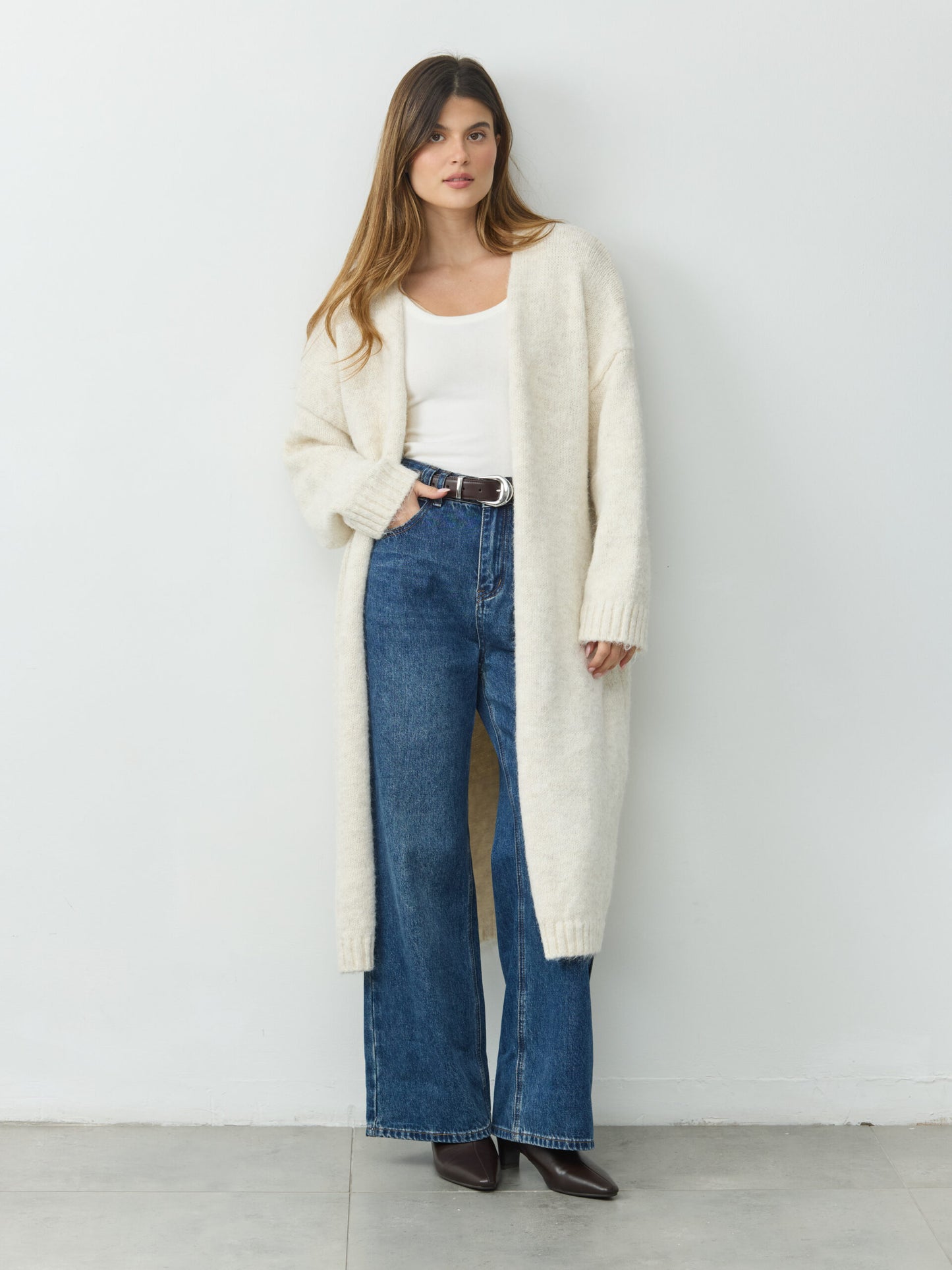 קרדיגן ארוך  מילה | בז'