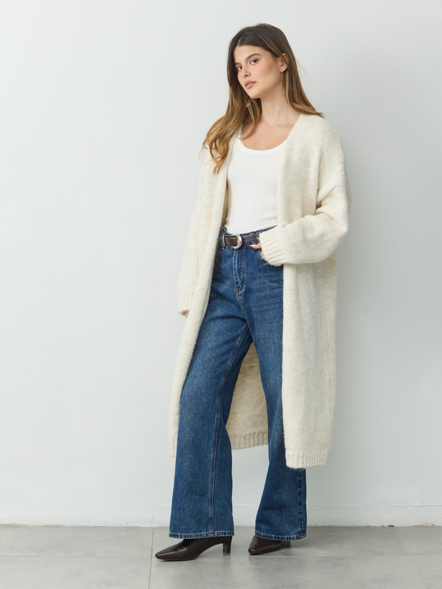 קרדיגן ארוך  מילה | בז'