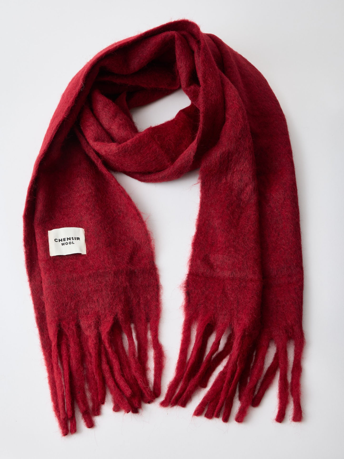 צעיף צמר | בורדו