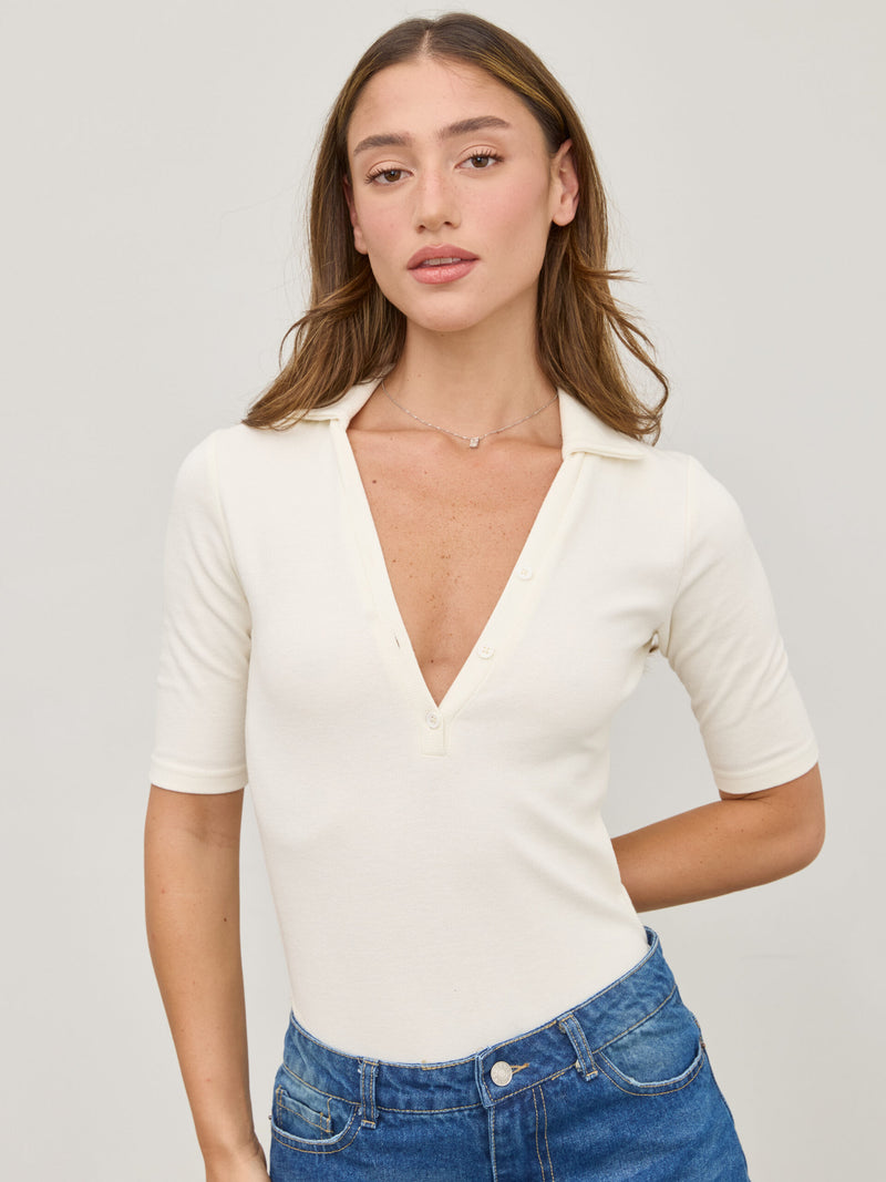 בגד גוף אלה | לבן