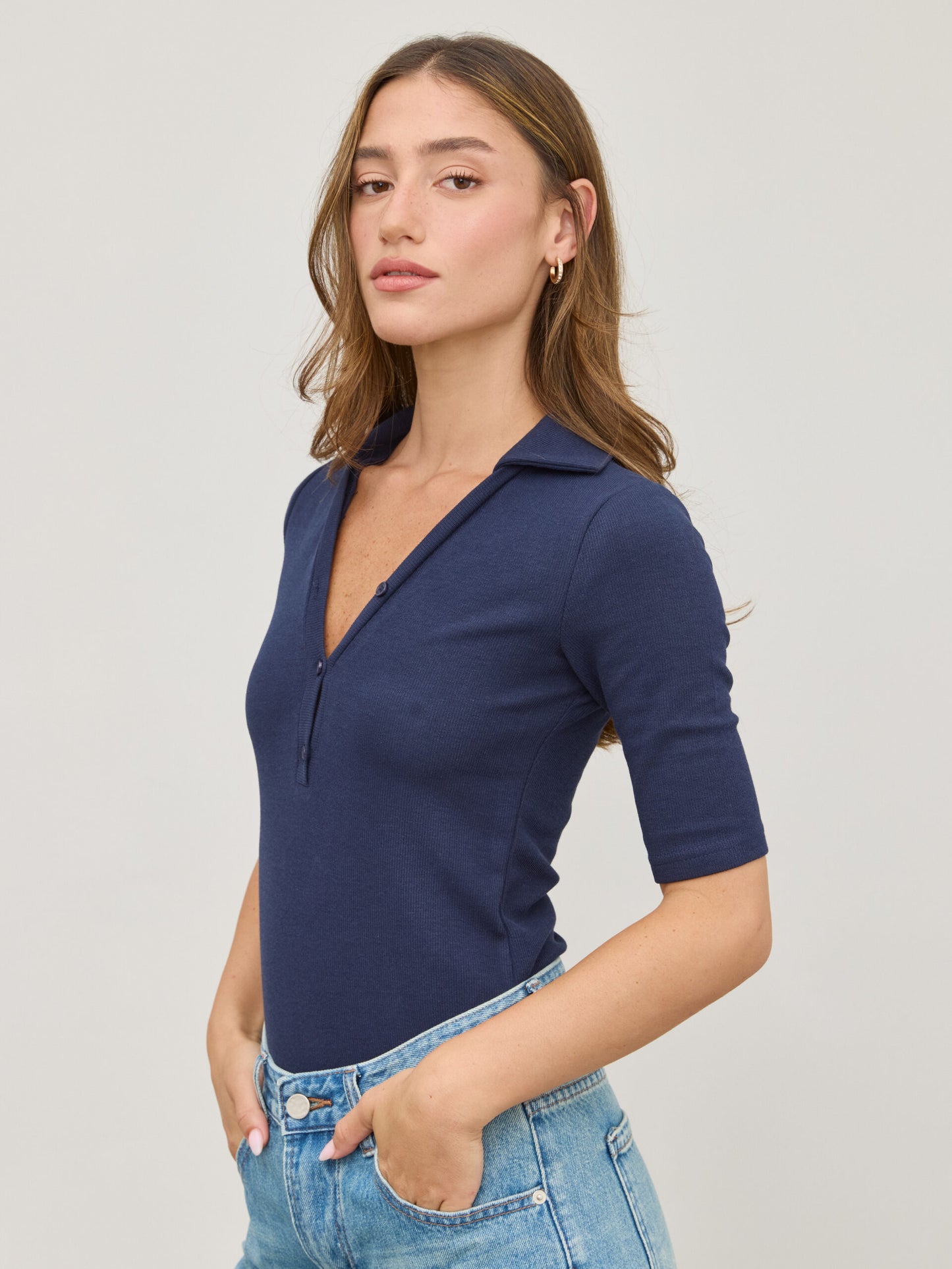 בגד גוף אלה | כחול