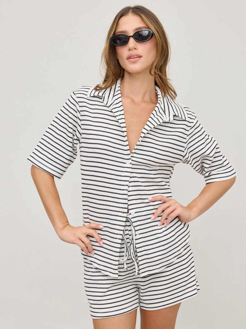 חליפת פסים רוסו | שחור