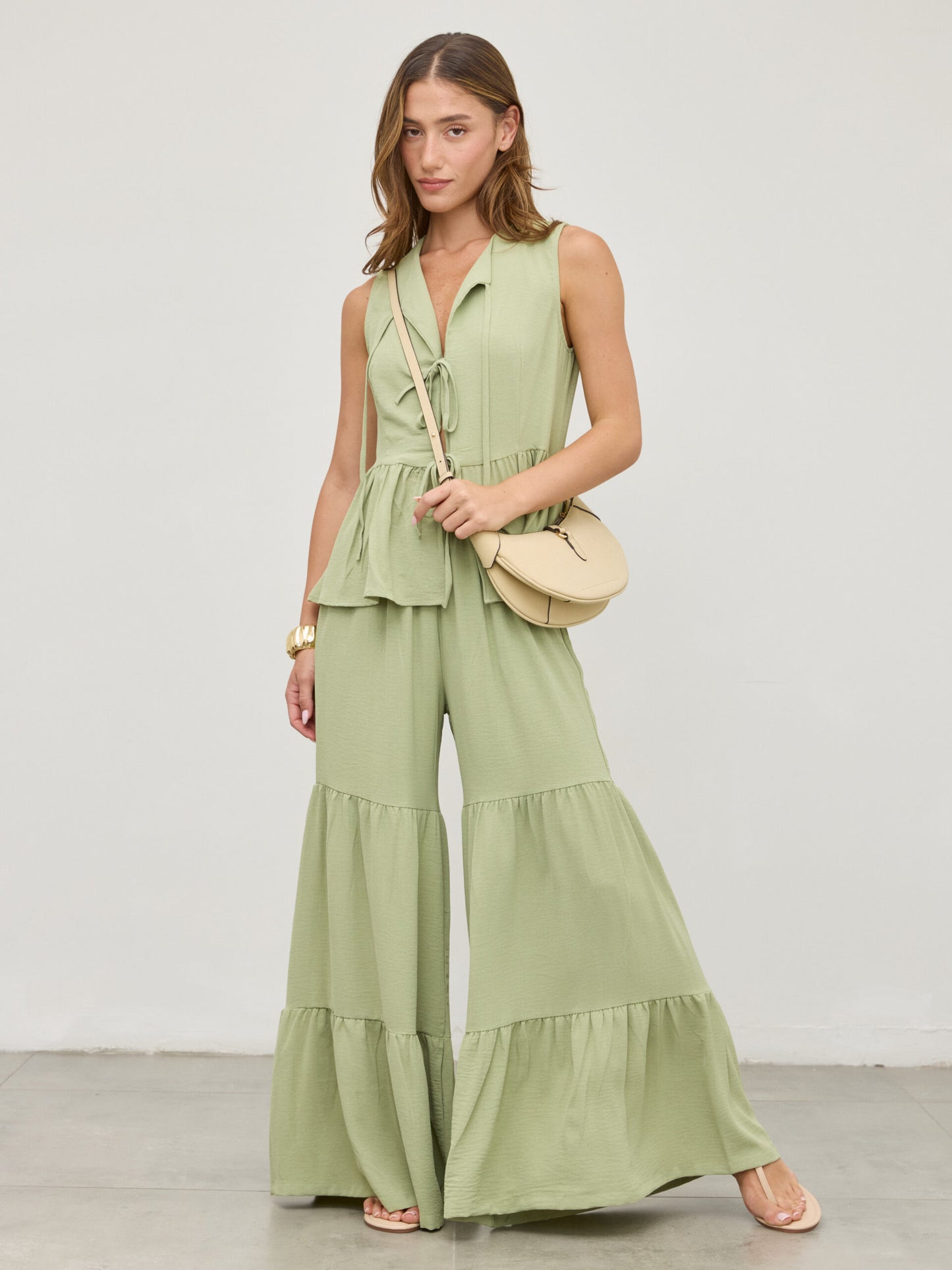 מכנסיים ארוכים לורן | ירוק