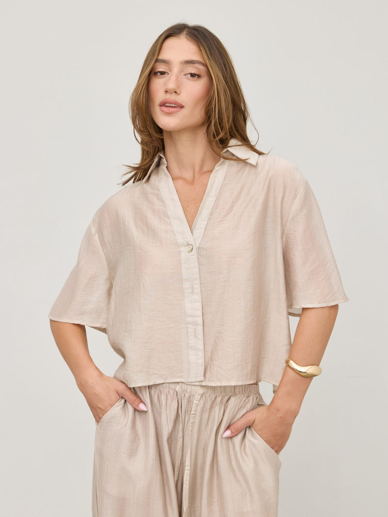 חולצה מכופתרת נואר | חאקי